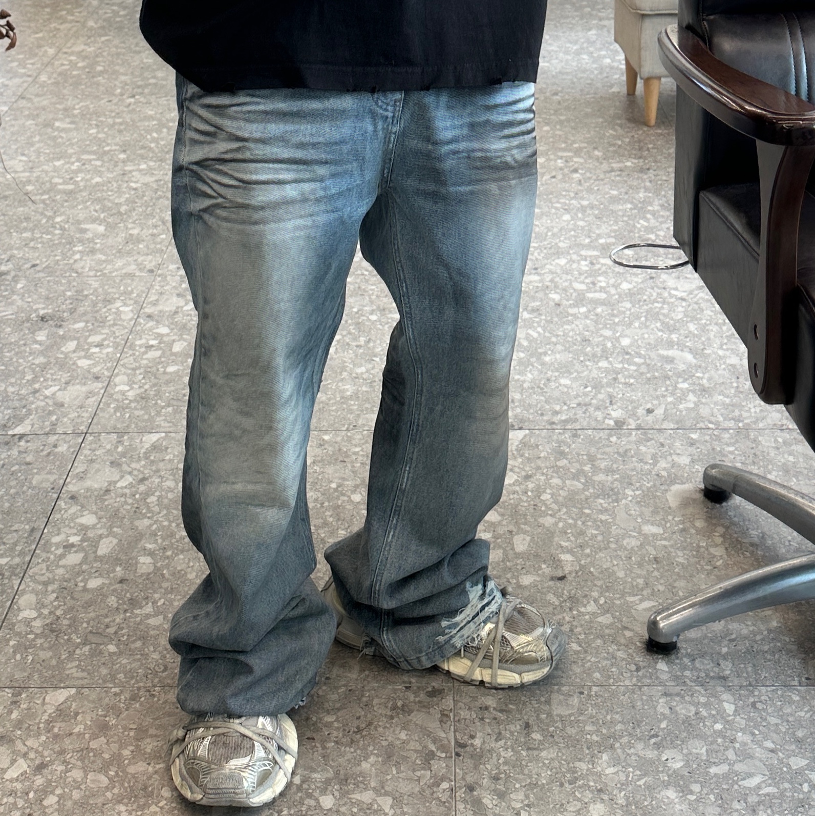 Project G/R Flare Jeans Blue 착용 스타일 - 2