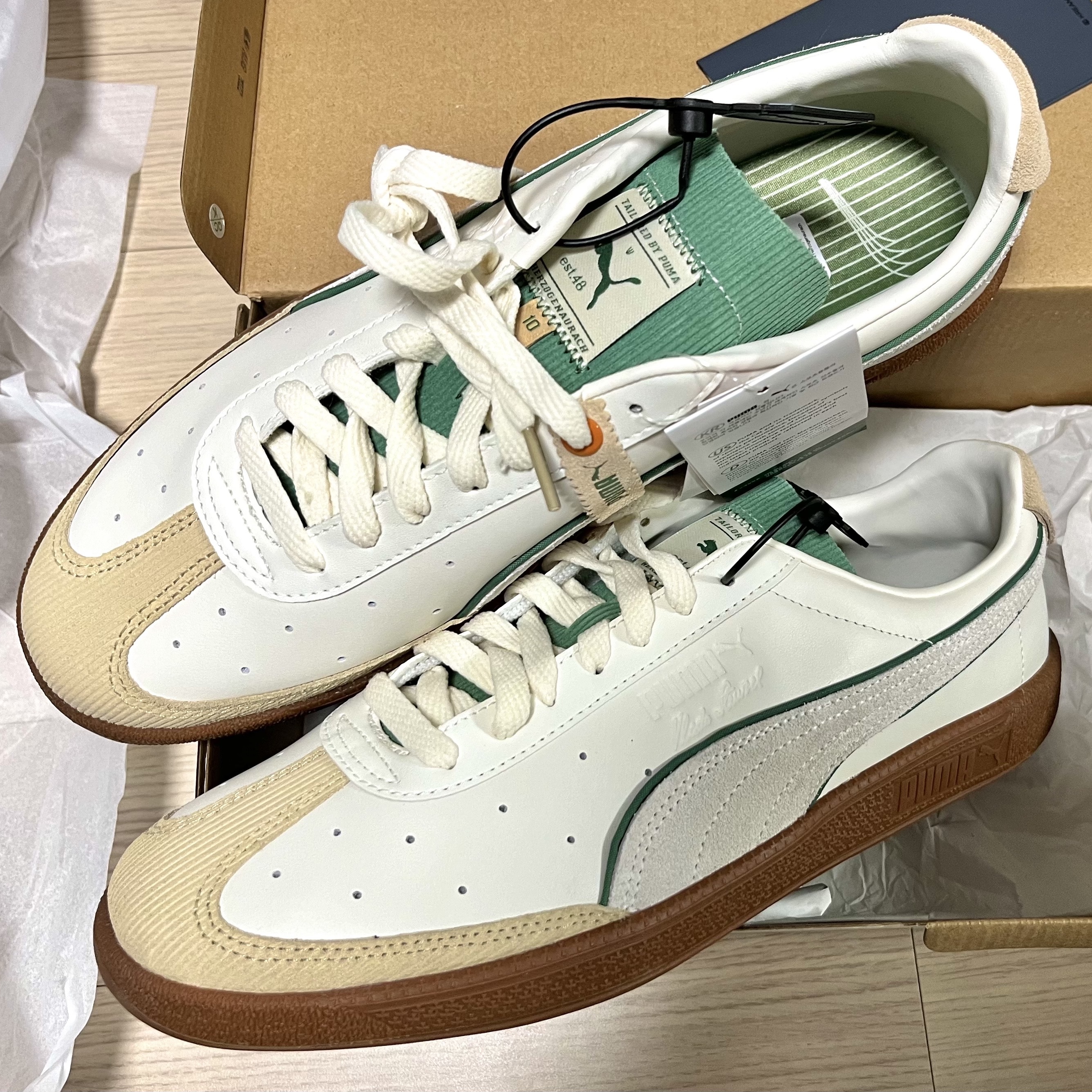 Puma Vlado Stenzel PL White Green 착용 스타일