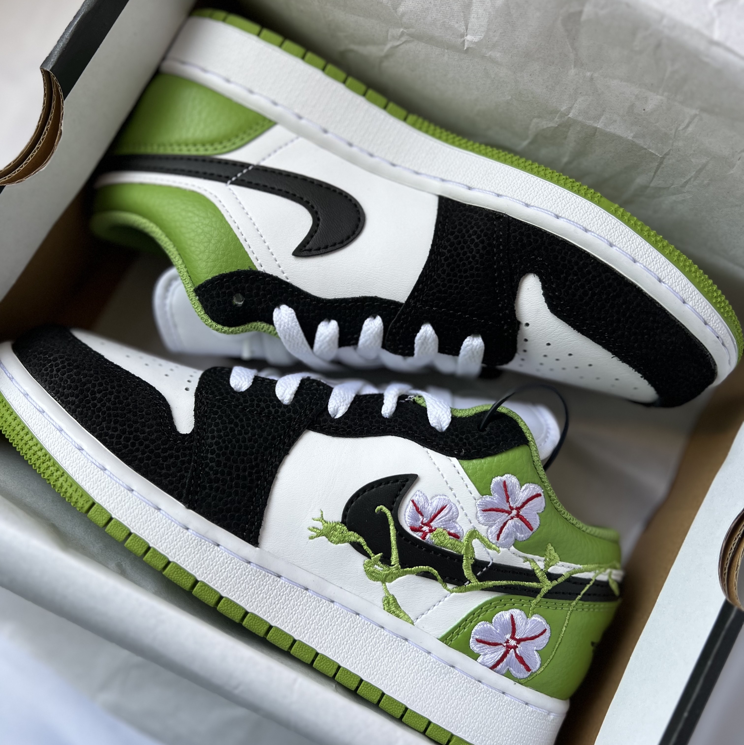 (GS) Jordan 1 Low SE Altitude Green 착용 스타일