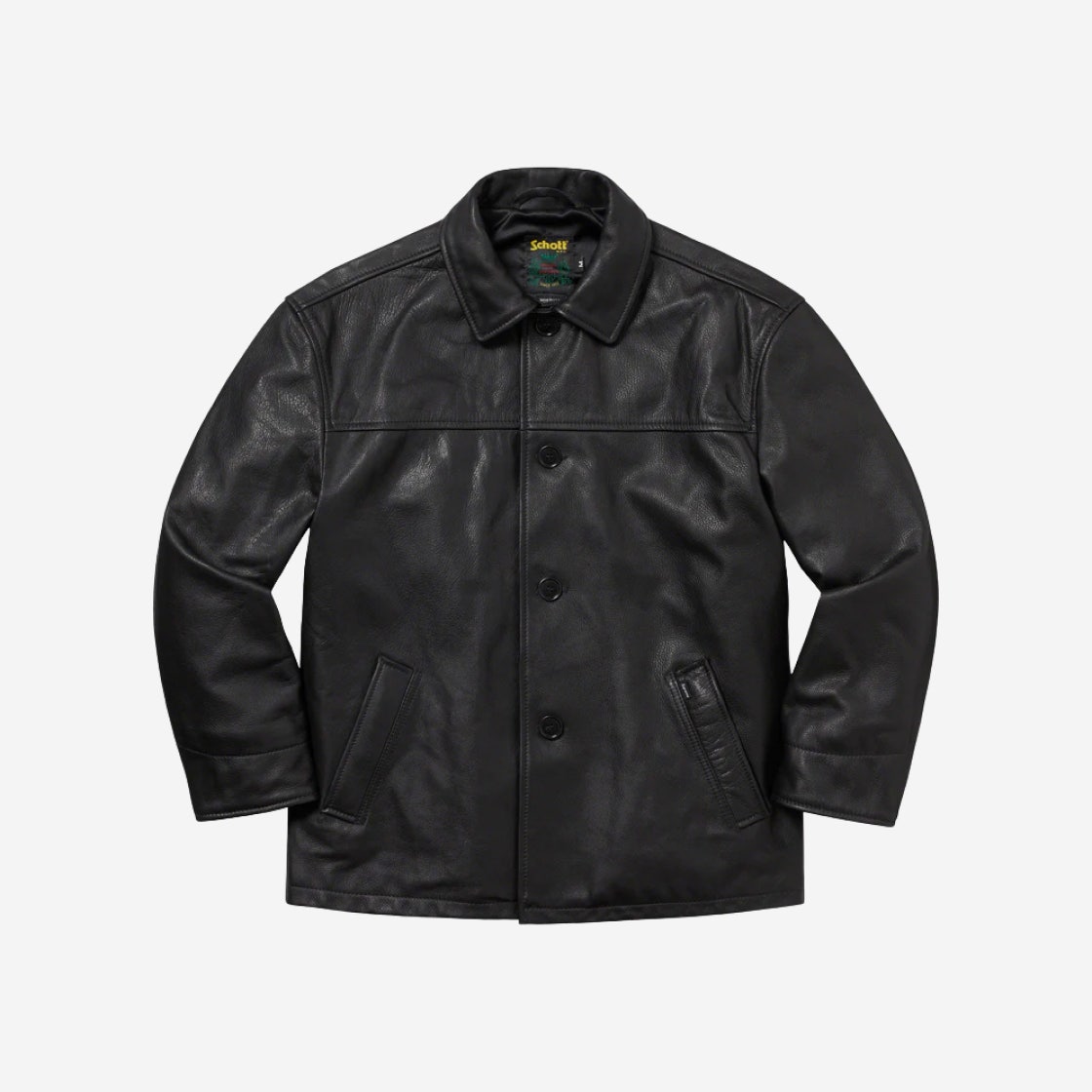 슈프림 x 쇼트 레더 카 코트 블랙 - 23FW | Supreme | KREAM