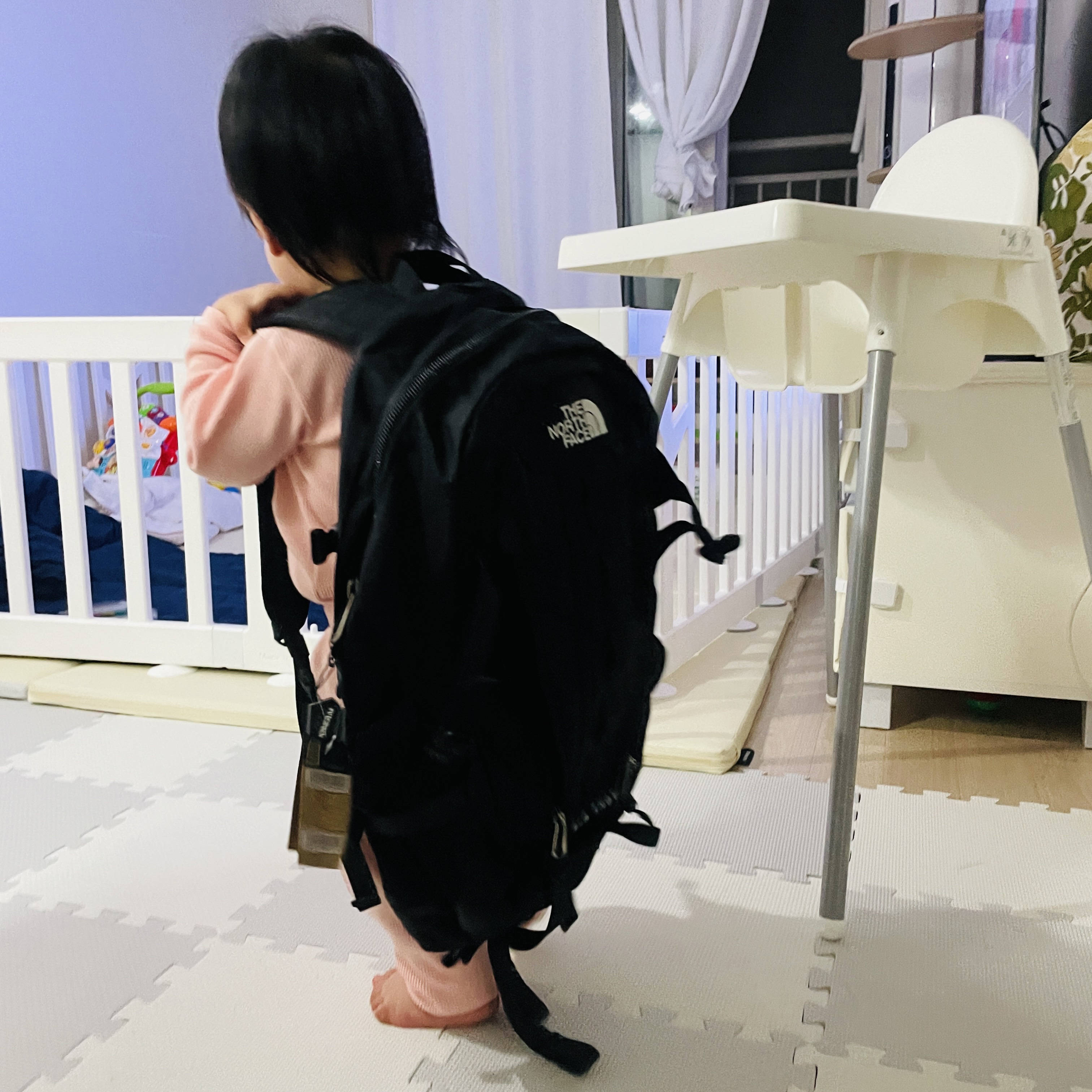 The North Face Big Shot Black 착용 스타일 - 1