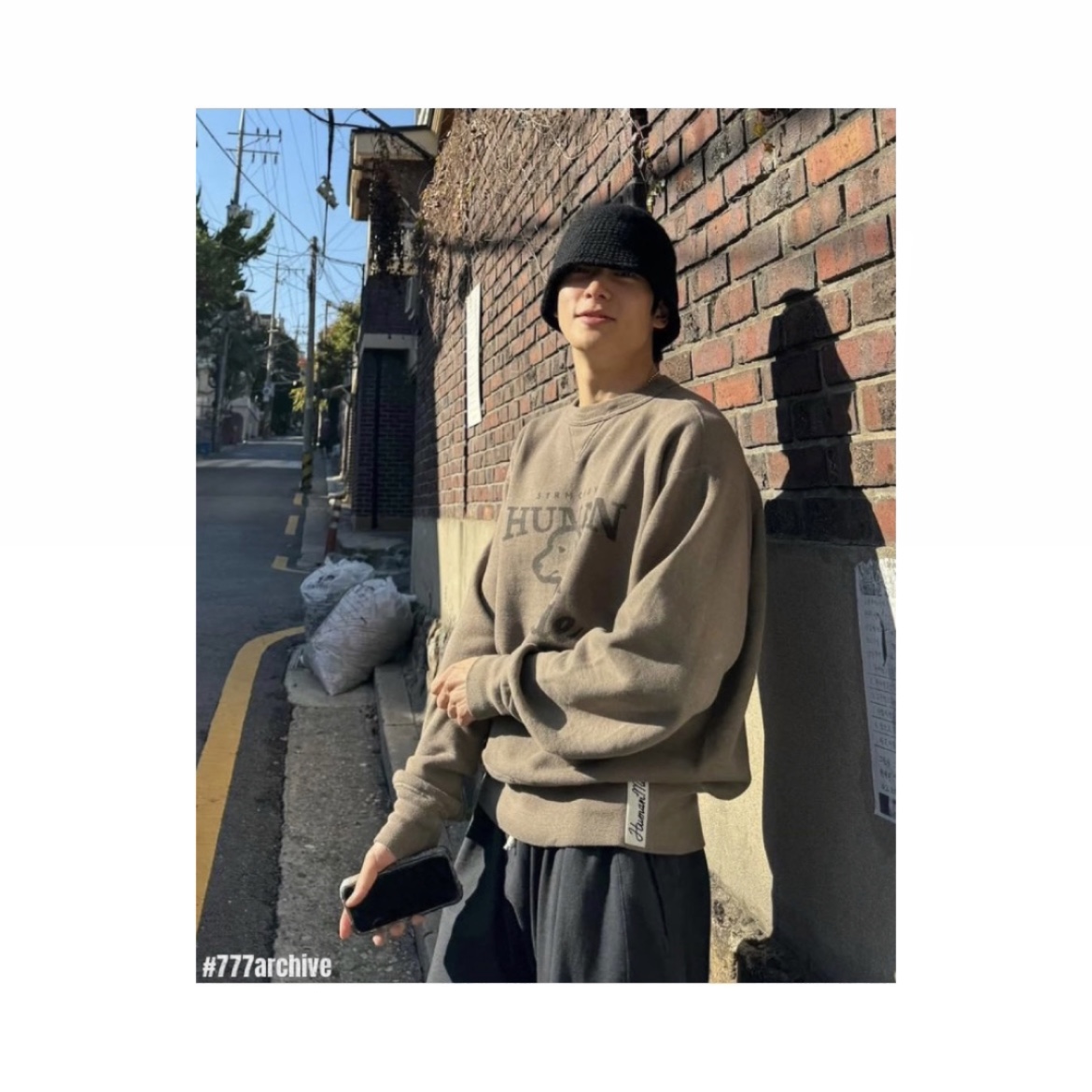 Human Made Tsuriami Sweatshirt Green 착용 스타일 - 2