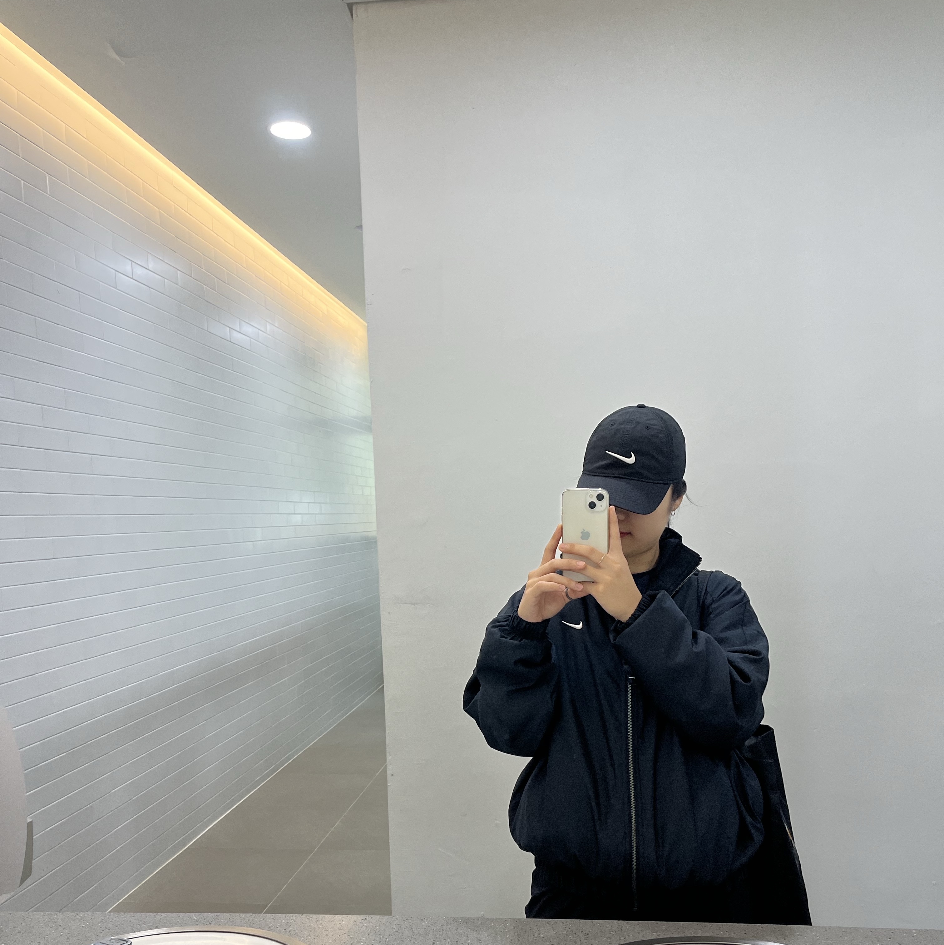 Nike NRG Solo Swoosh Satin Bomber Jacket Black - Asia 착용 스타일