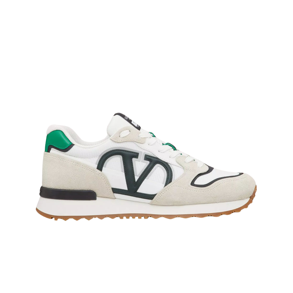 S0H17TAEMJP Valentino Vlogo Pace Low-Top Sneakers White Green