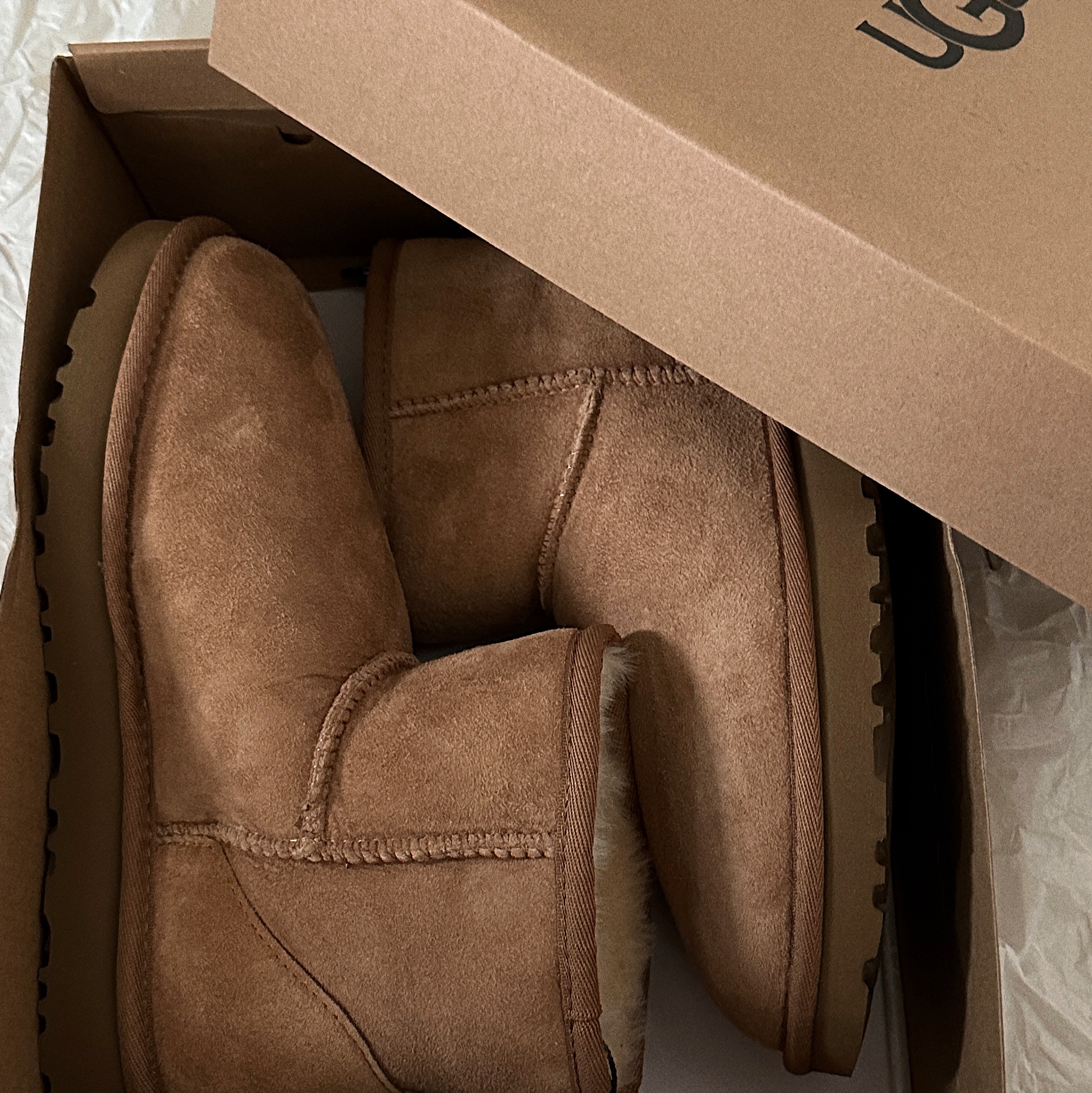 (W) UGG Classic Mini II Boots Chestnut 착용 스타일