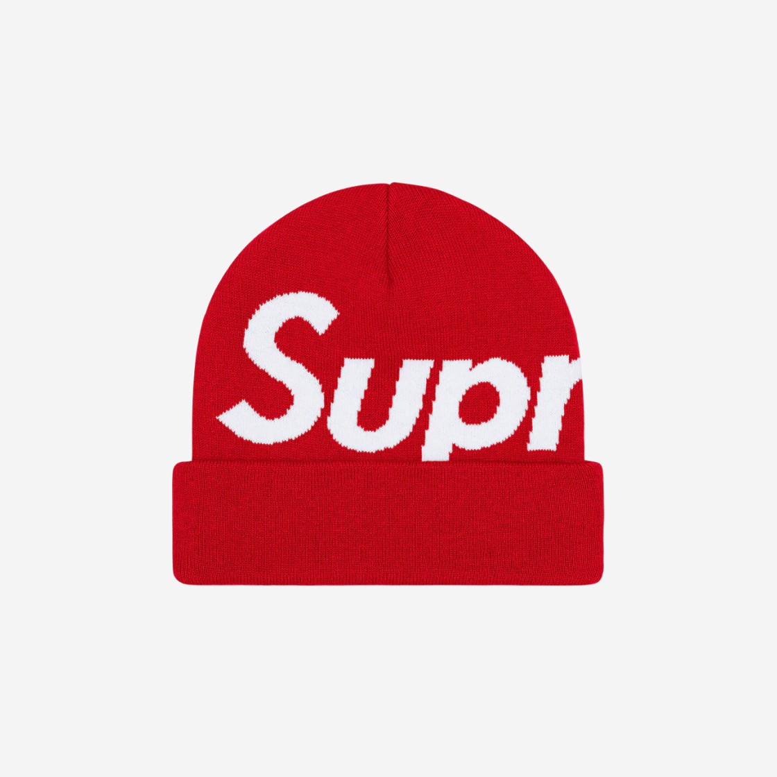 Supreme Big Logo Beanie Red - 23FW 상세 이미지 1