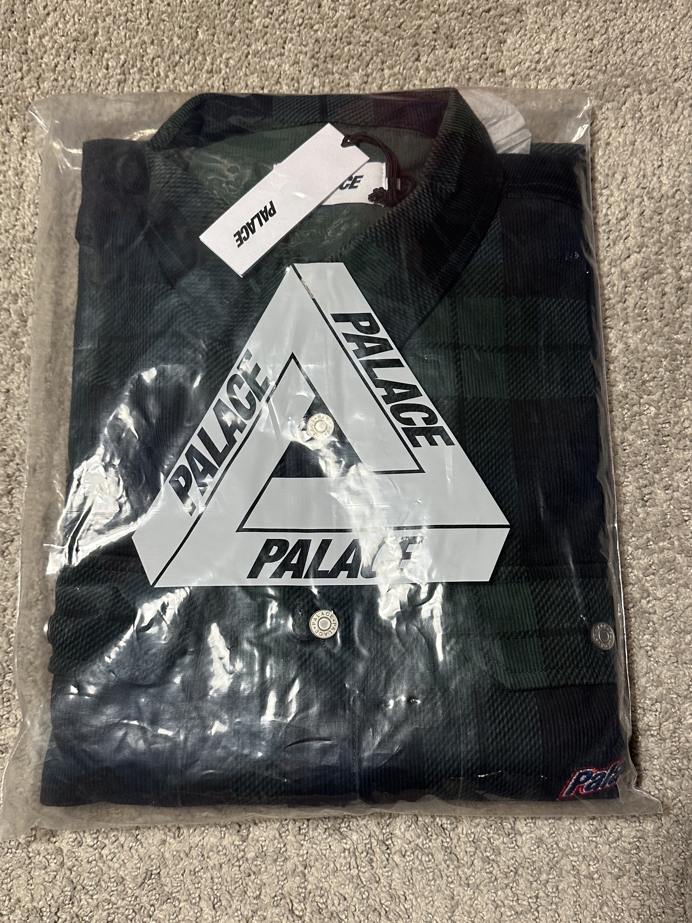 Palace Drop Shoulder Cord Shirt Tartan - 23FW 착용 스타일 - 7