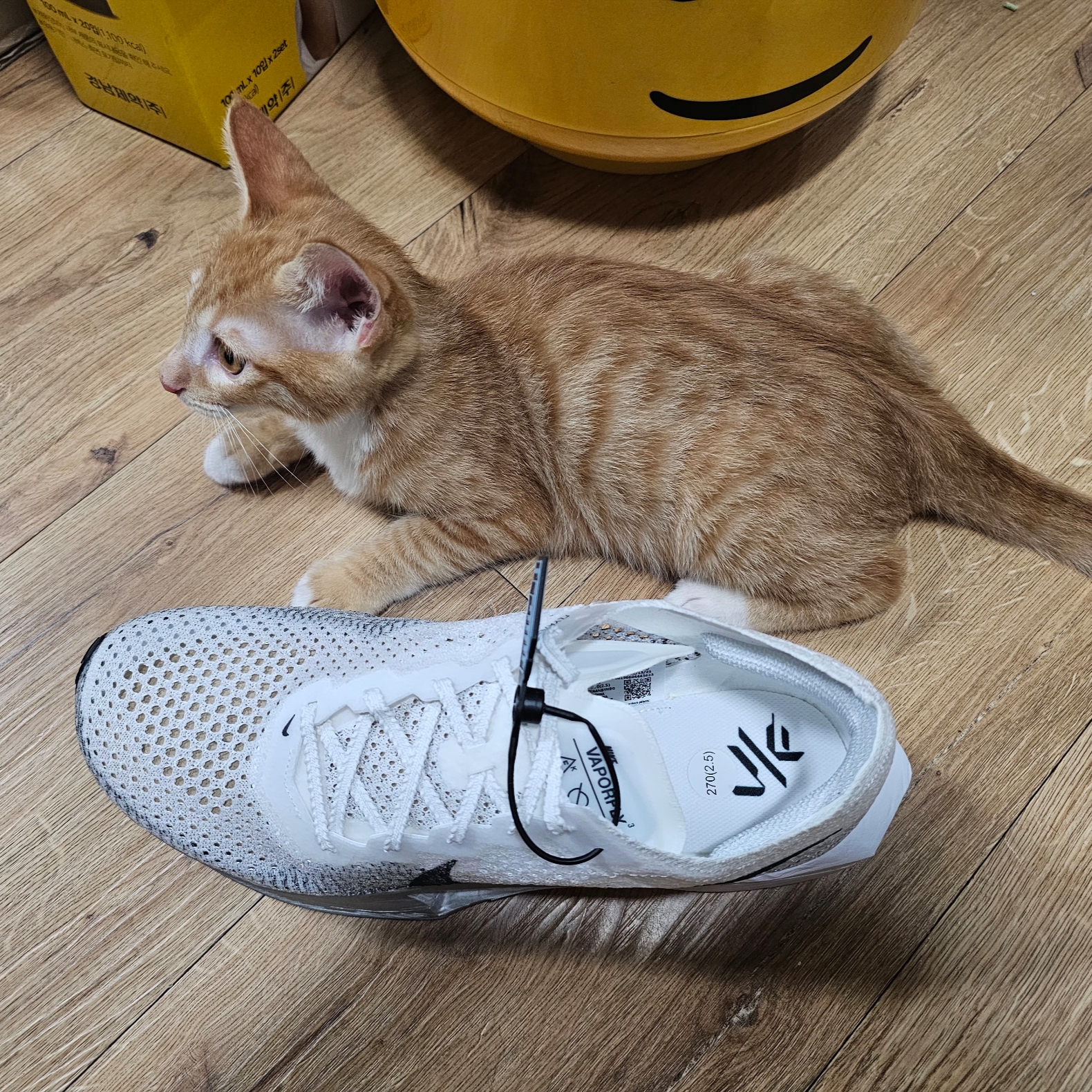 Nike ZoomX Vaporfly Next% 3 White Grey 착용 스타일 - 1