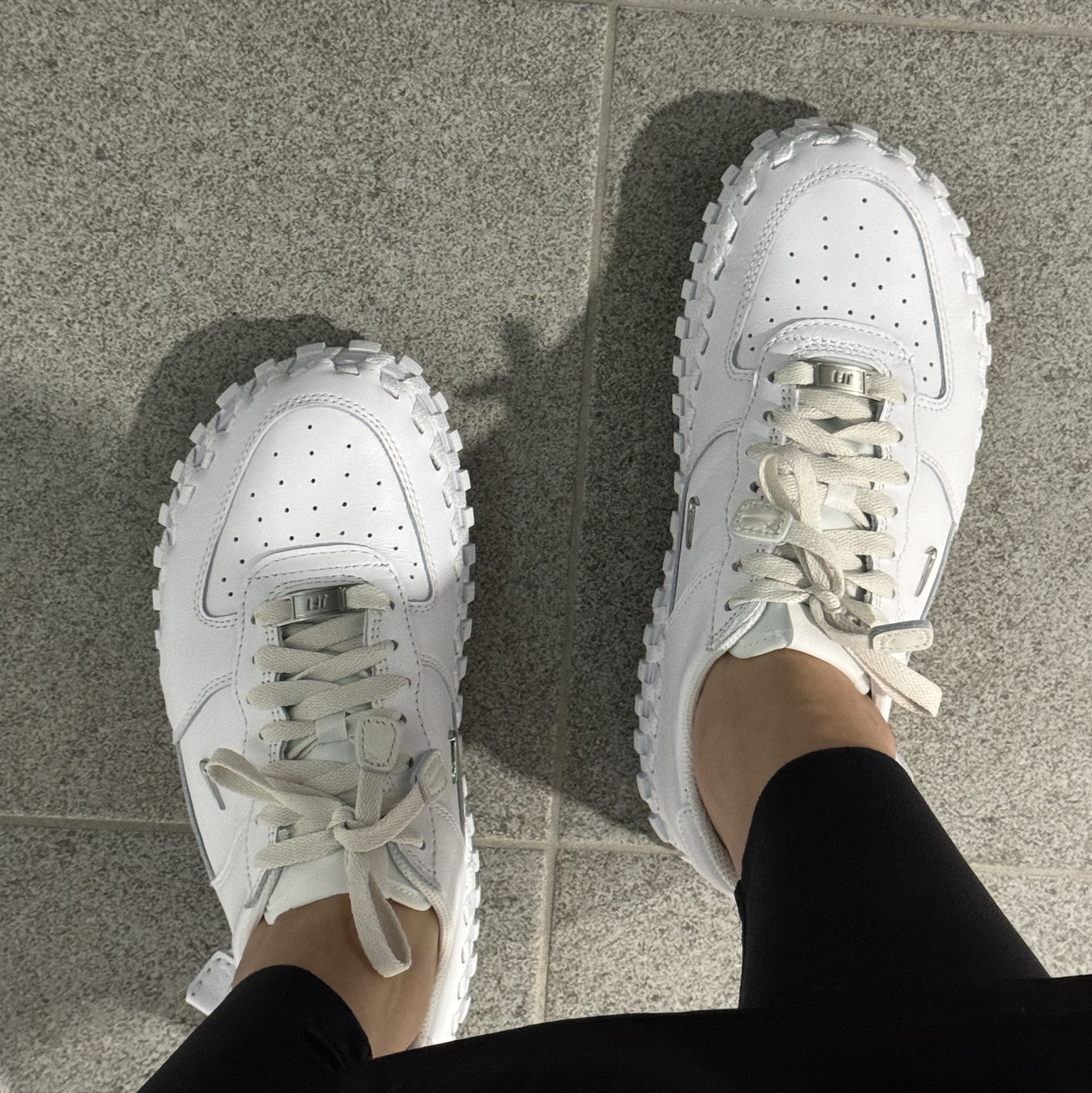 Nike x Jacquemus J Force 1 Low LX SP White 착용 스타일