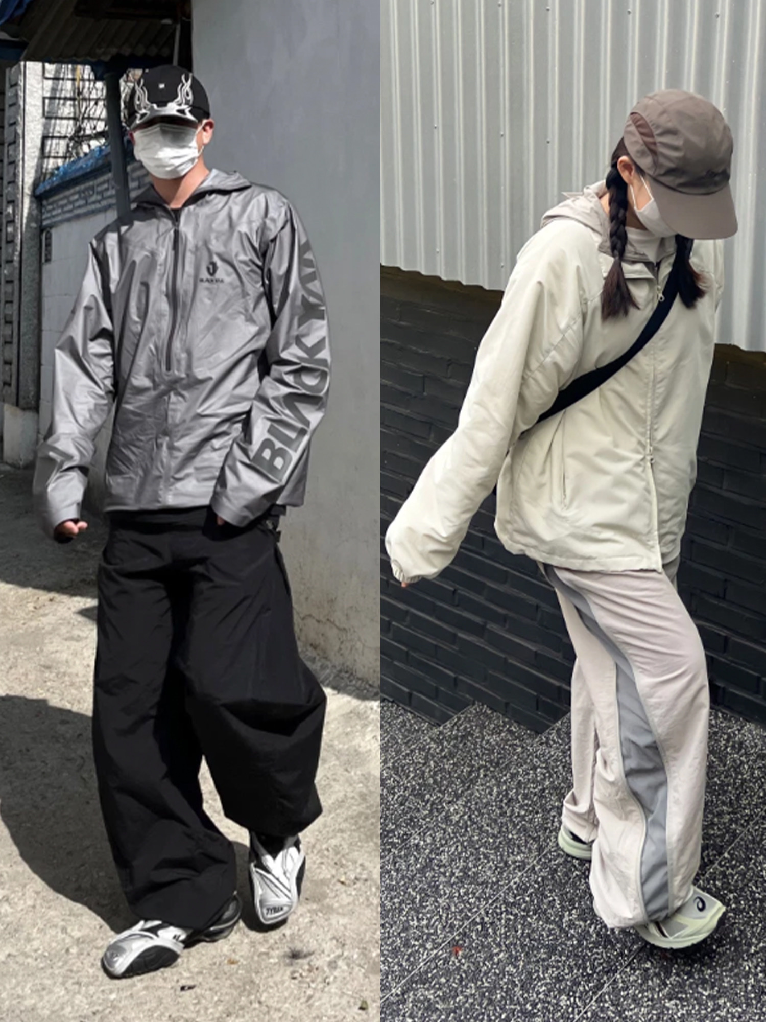 Arc'teryx x Beams Zeta SL Jacket Grey, Arc'teryx Zeta SL Jacket Black 착용 스타일 - 3