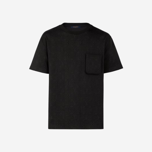 루이비통 시그니처 3D 포켓 모노그램 티셔츠 블랙