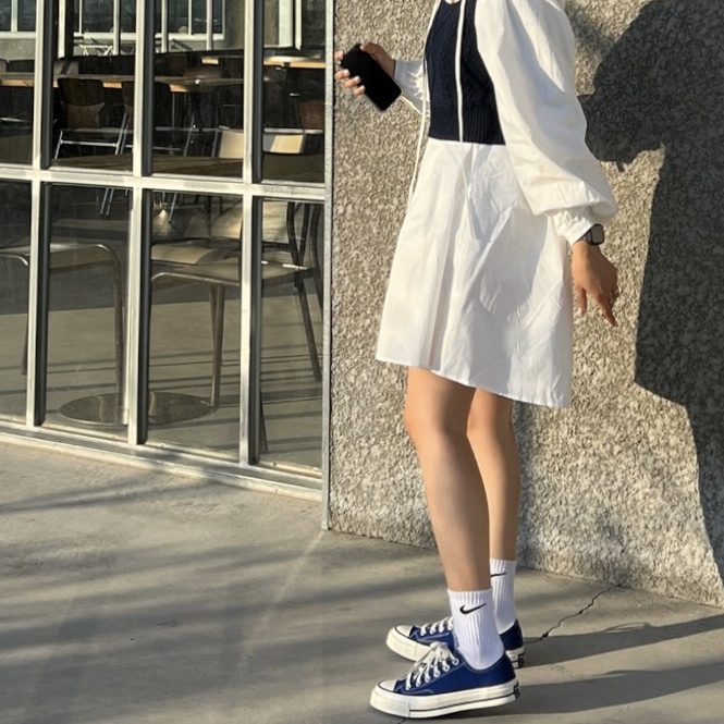 Converse Chuck 70 Ox Vintage Canvas Rush Blue 착용 스타일 - 3