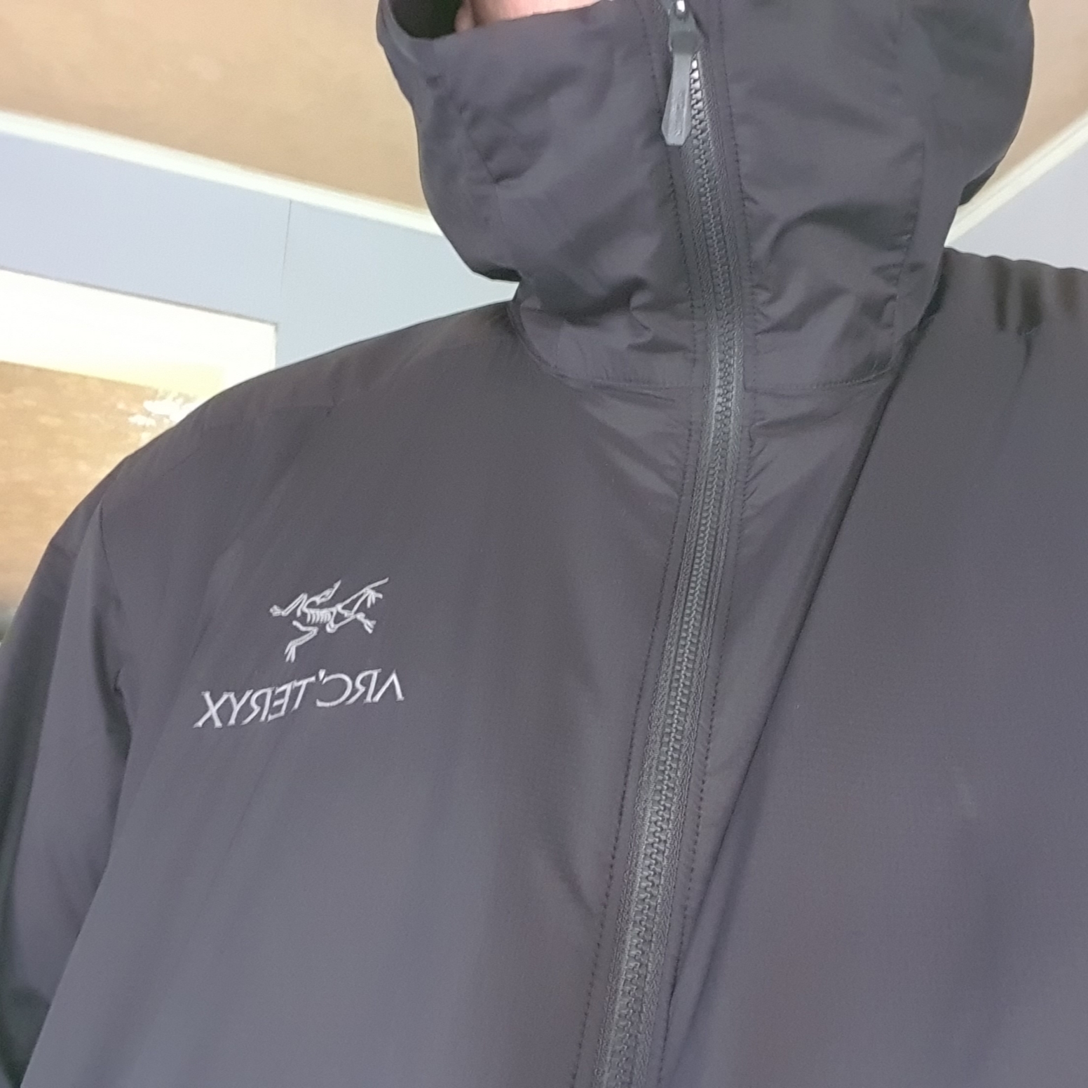 Arc'teryx Atom LT Hoody Black 착용 스타일 - 1