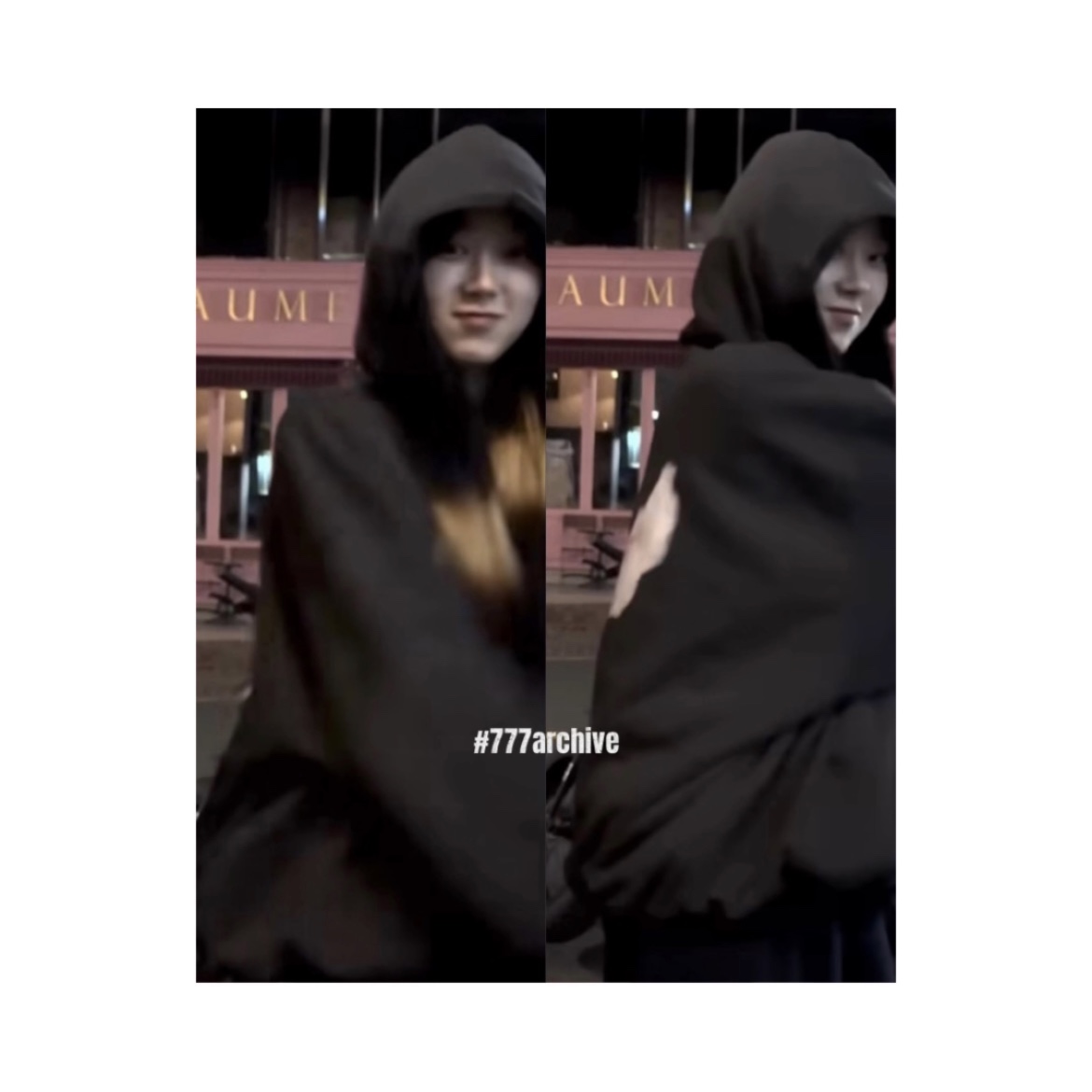 Yeezy Gap Engineered By Balenciaga Dove Hoodie Black 착용 스타일 - 1