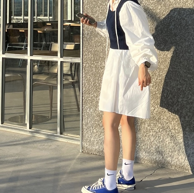 Converse Chuck 70 Ox Vintage Canvas Rush Blue 착용 스타일 - 2