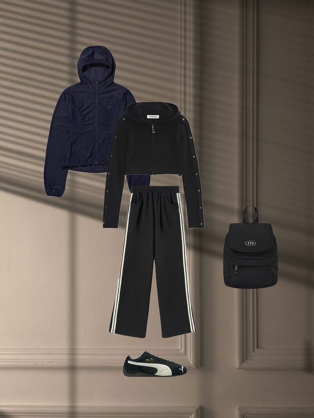 (W) The North Face Nuptse On Ball Jacket Real Black, (W) Asics Jolt 2 Black Dark Grey - D Wide 착용 스타일 - 5
