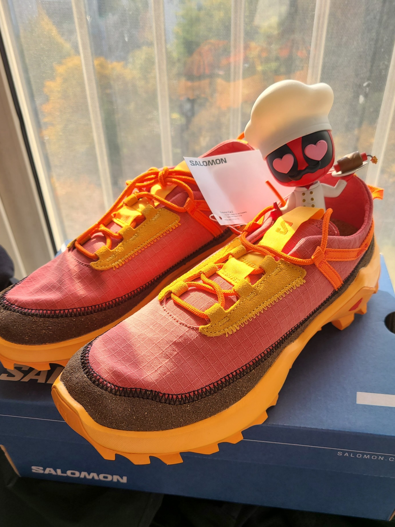Salomon x Ranra Cross Pro Better Turmeric Blazing Orange 착용 스타일 - 4