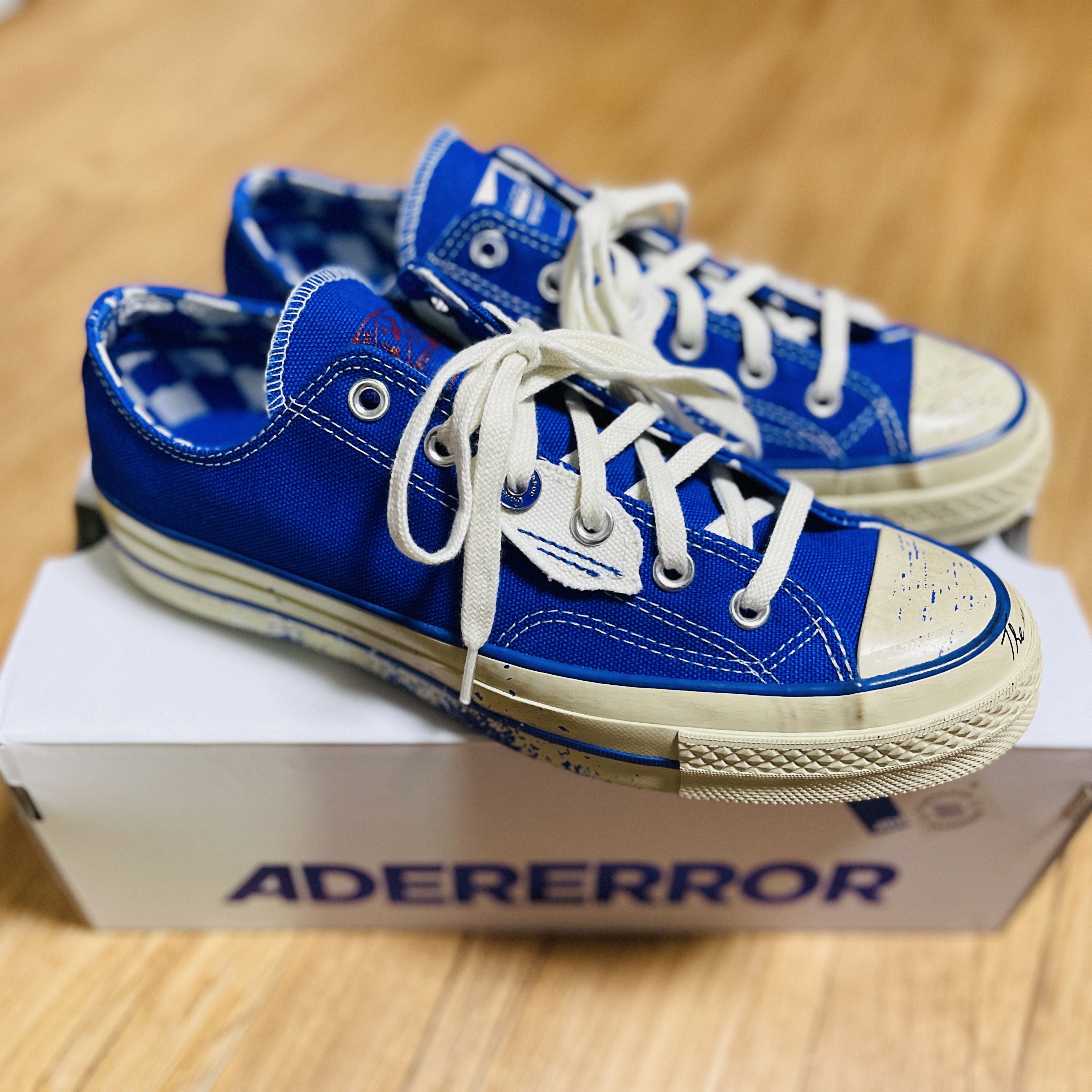 Converse x Ader Error Chuck 70 Ox Imperial Blue 착용 스타일