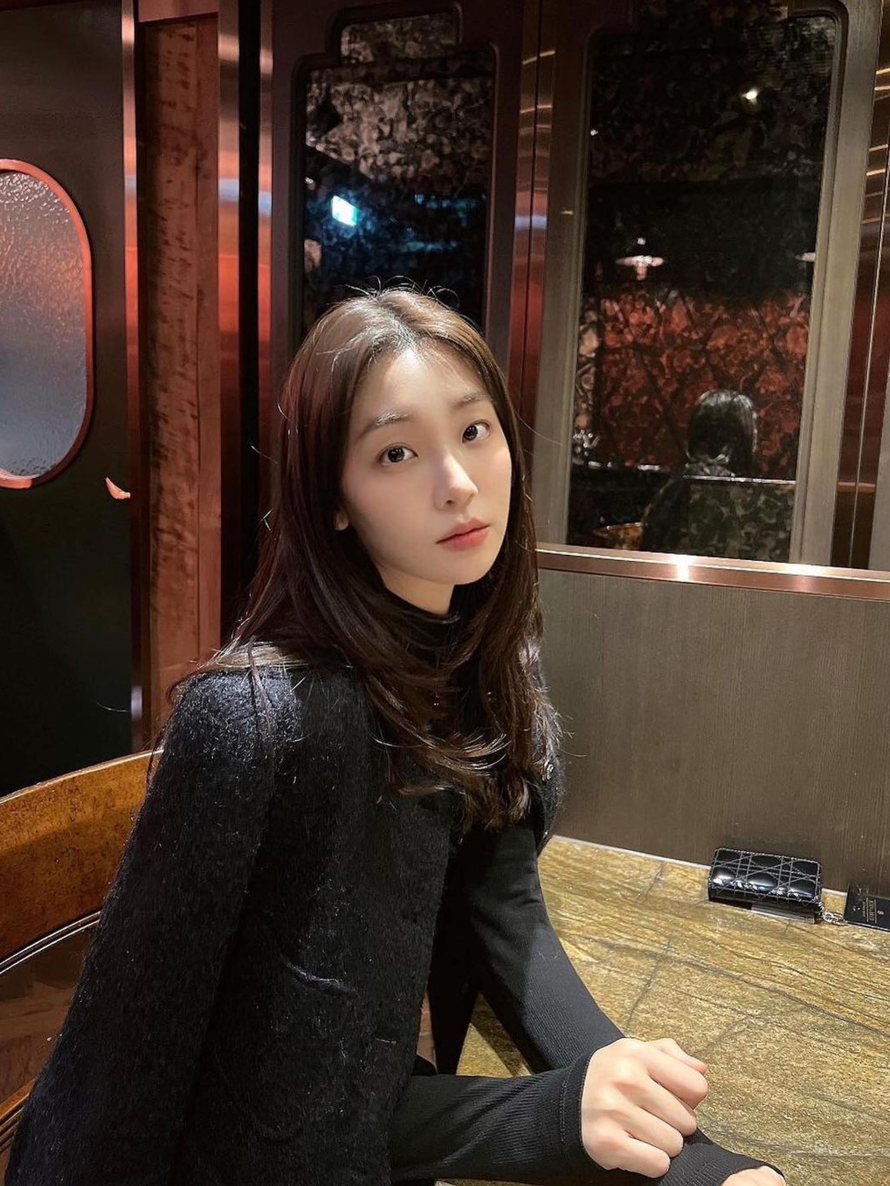 Green Butter Women Silver Multi Button Tweed Crop Jacket Black 착용 스타일 - 3