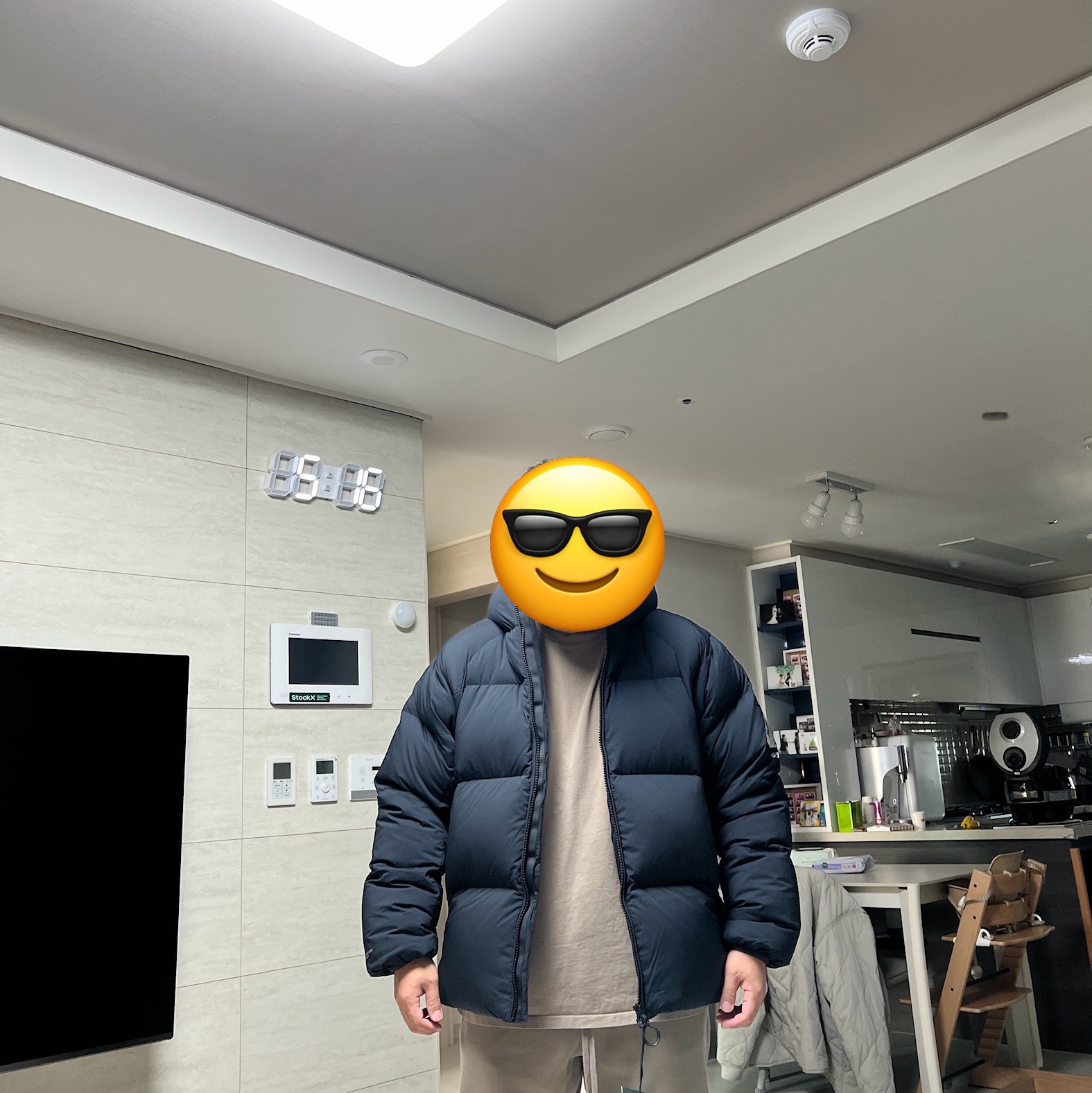 Palace Pertex Matte Balaclava Puffa Black - 23FW, Palace Ripstop Puffa Black - 23FW 착용 스타일 - 2
