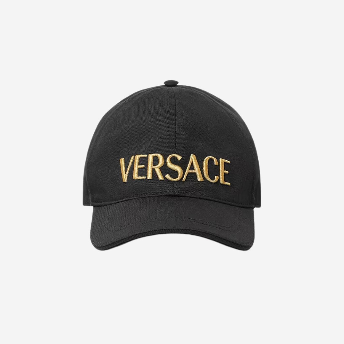 Versace Embroidered Logo Baseball Cap Black 상세 이미지 1