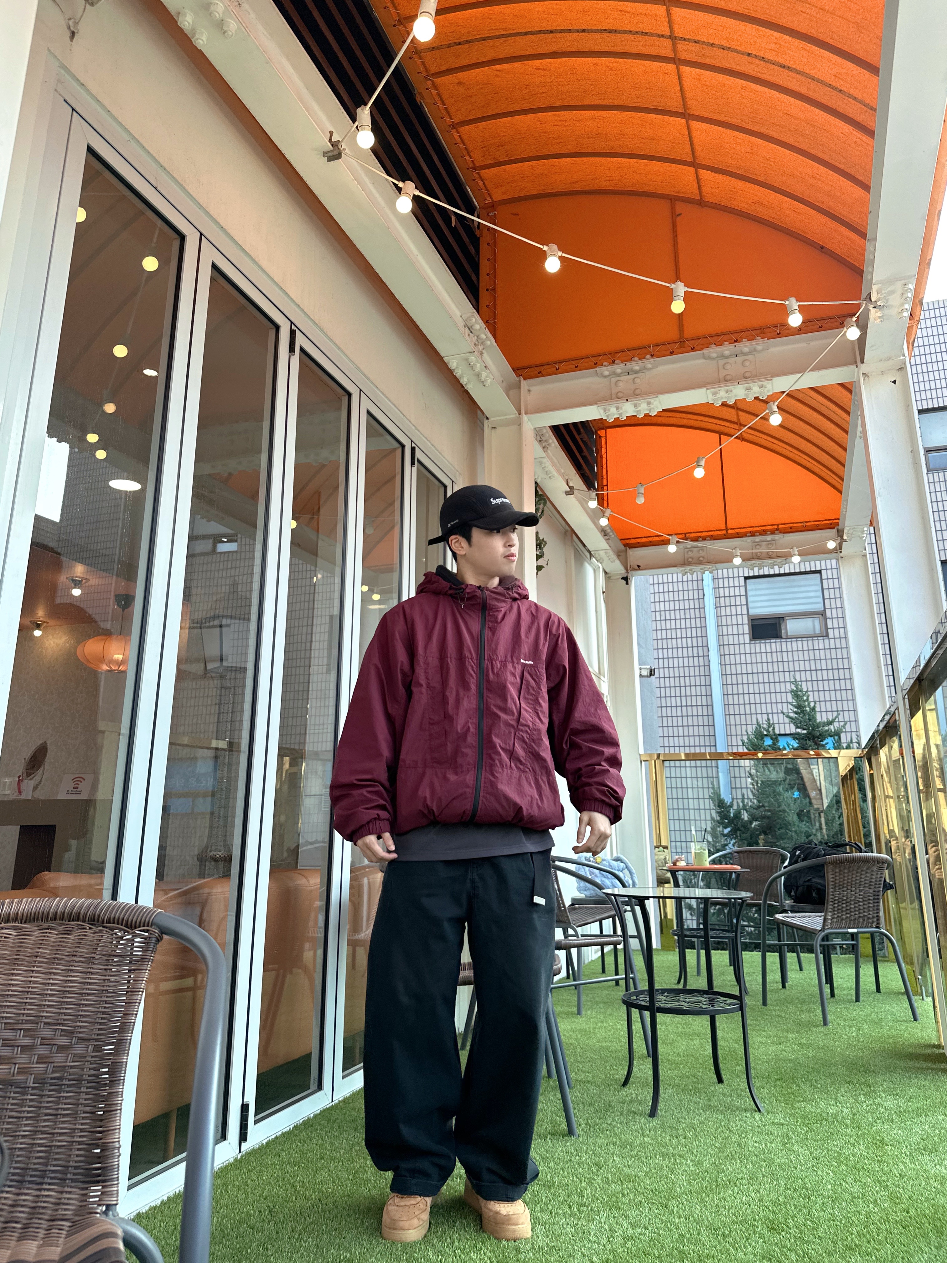 Supreme Washed Chino Twill Camp Cap Black, Nike Air Force 1 '07 WB Flax 착용 스타일 - 2