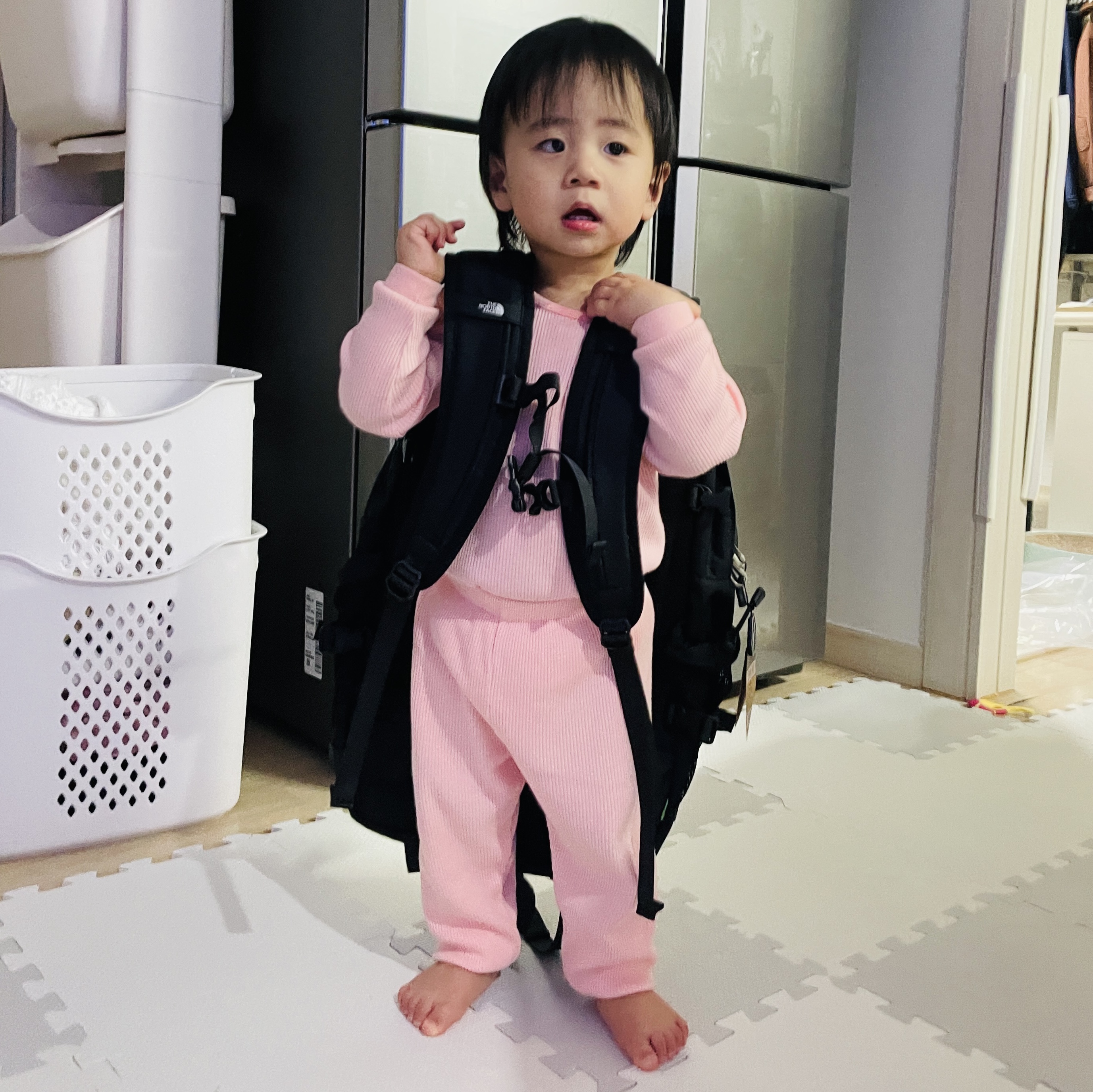 The North Face Big Shot Black 착용 스타일 - 2