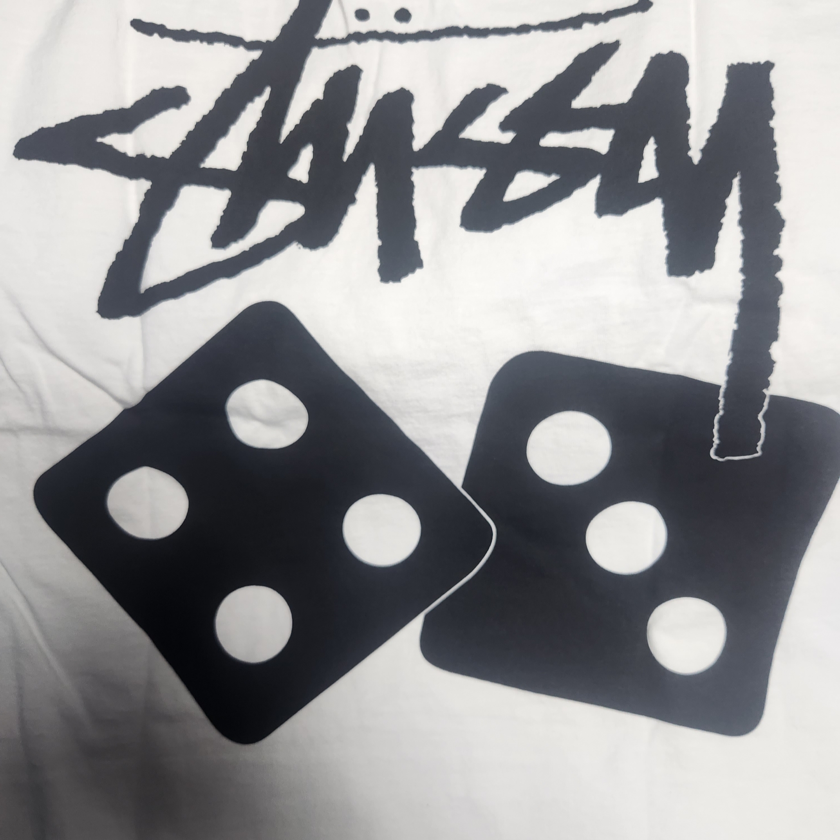 Stussy Dice Pigment Dyed T-Shirt Natural 착용 스타일 - 2