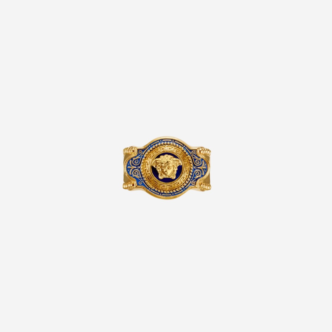 Versace Western Medusa Ring Blue Gold 상세 이미지 1