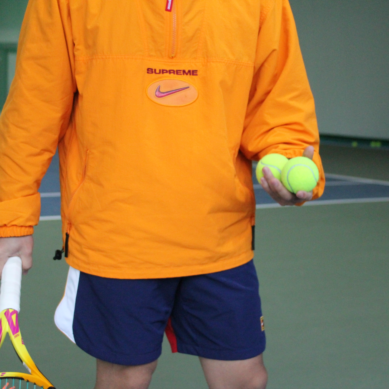 Supreme x Nike Jewel Reversible Ripstop Anorak Orange - 20FW 착용 스타일