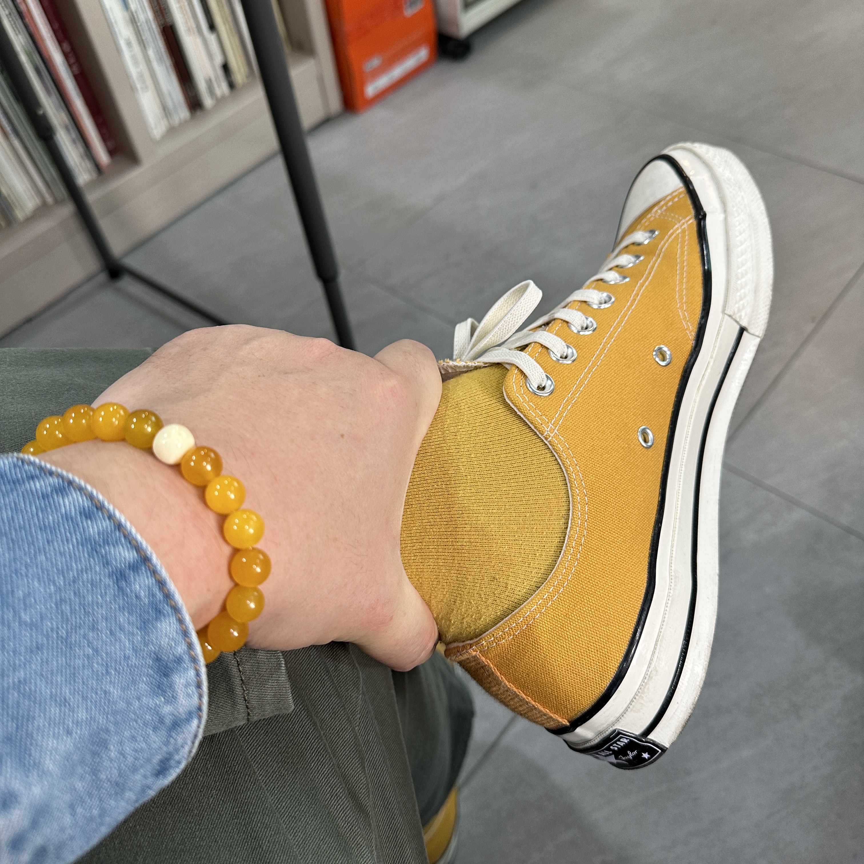 Converse Chuck 70 Ox Vintage Canvas Sunflower 착용 스타일