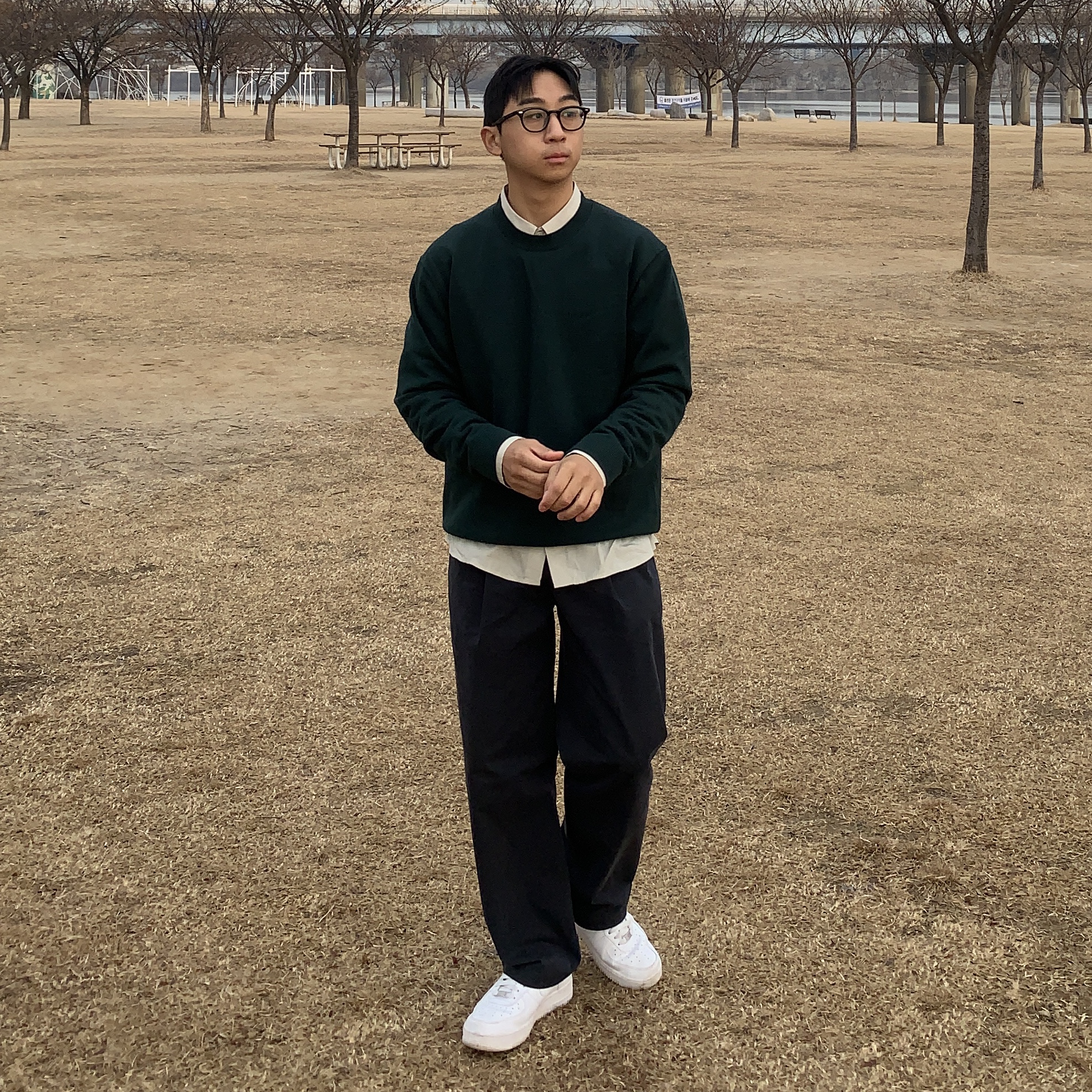 Nike Air Force 1 '07 Low White 착용 스타일 - 1