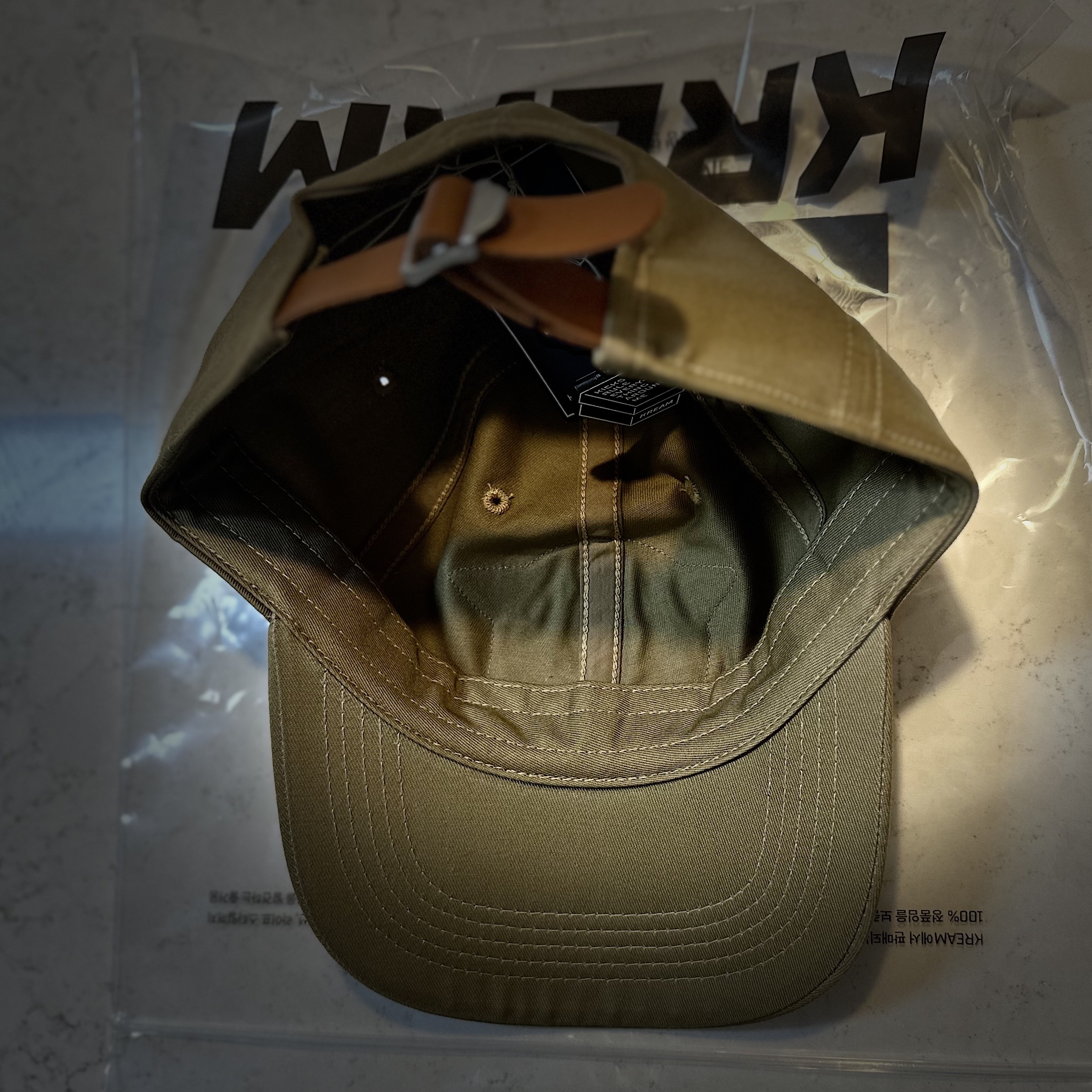 The Real McCoy's Logo Baseball Cap Khaki 착용 스타일 - 3
