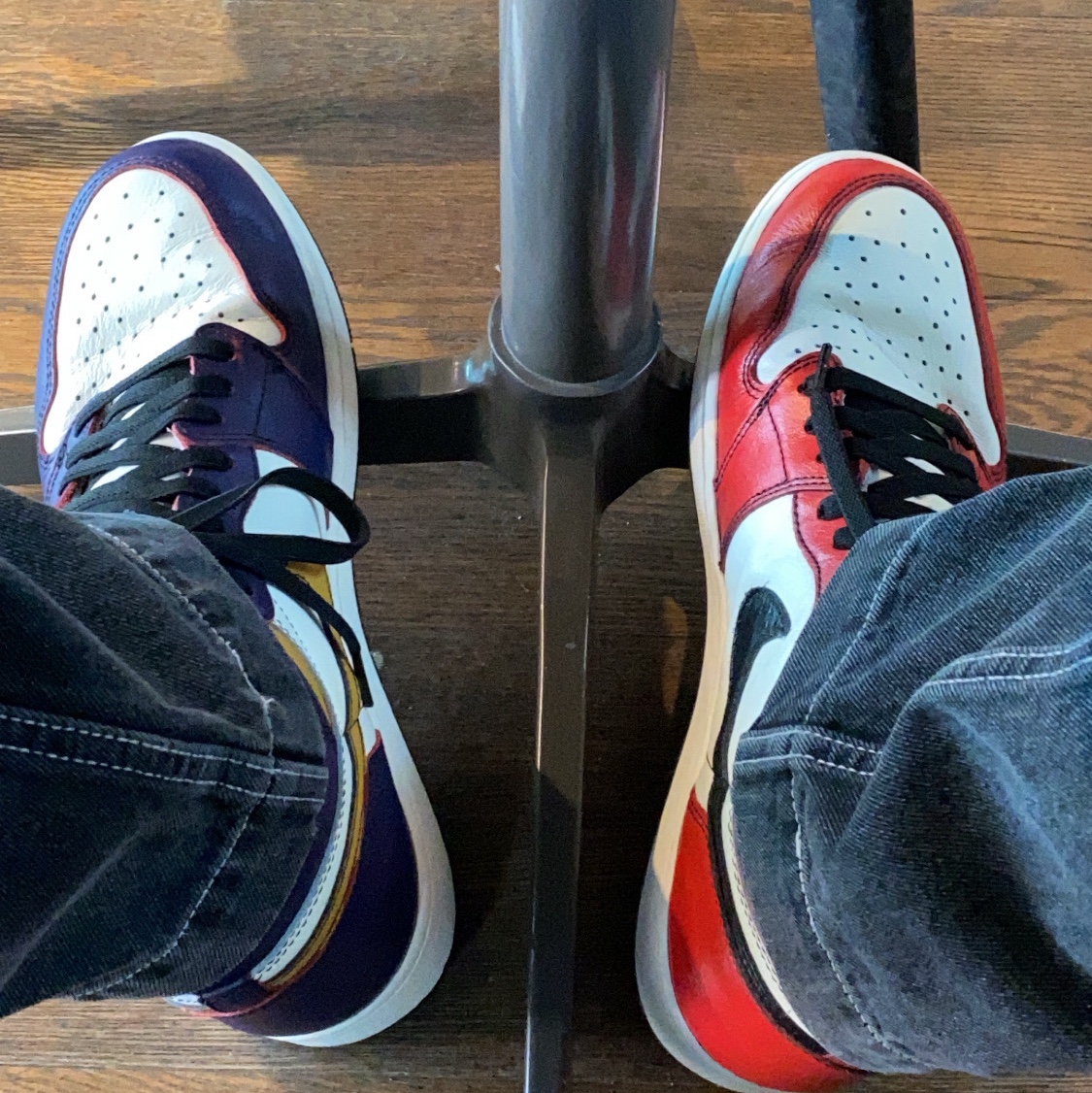 Jordan 1 Retro High OG Defiant SB LA to Chicago 착용 스타일