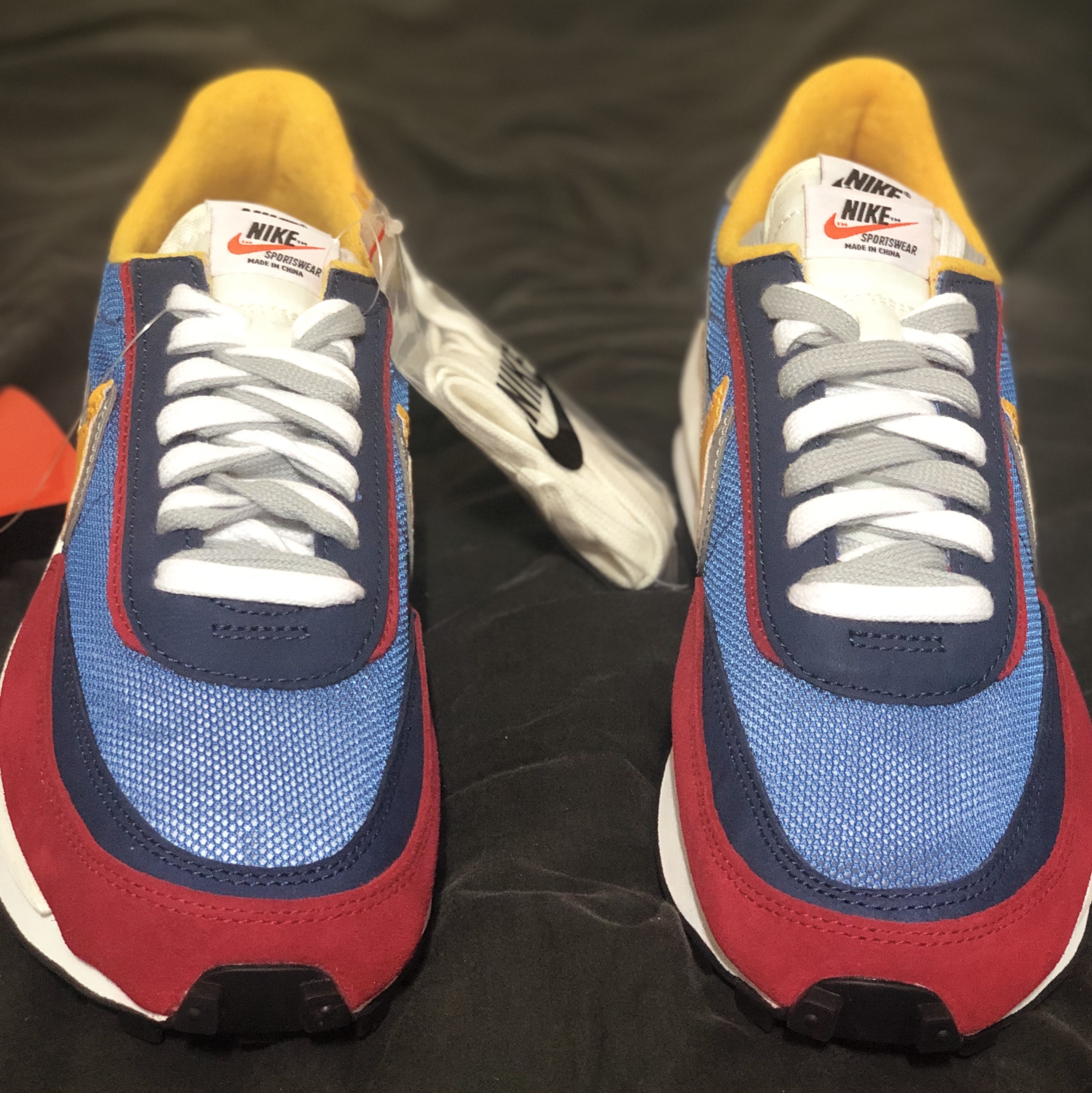 Nike x Sacai LDWaffle Blue Multi 착용 스타일 - 7