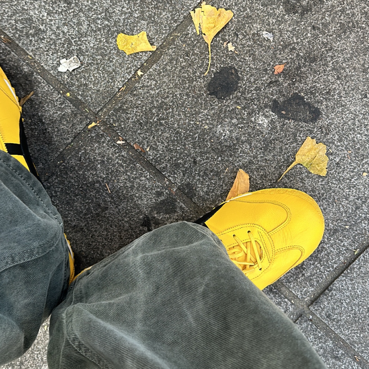 Onitsuka Tiger Mexico 66 SD Yellow Black 착용 스타일