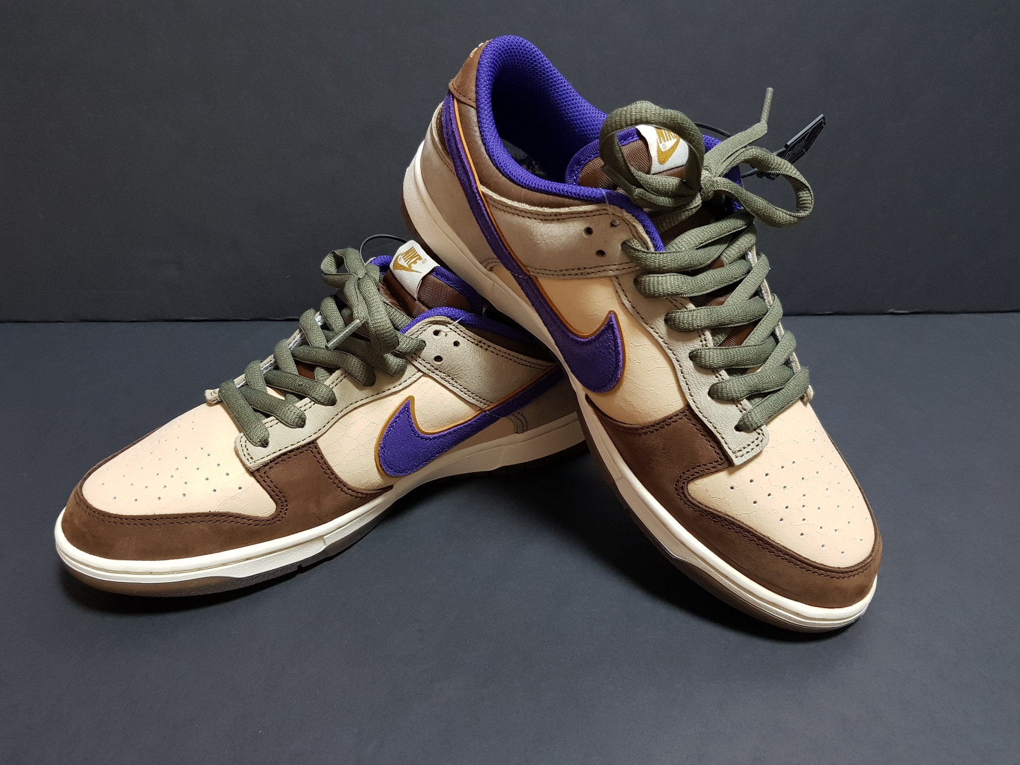 Nike Dunk Low White Onyx Court Purple 착용 스타일 - 2