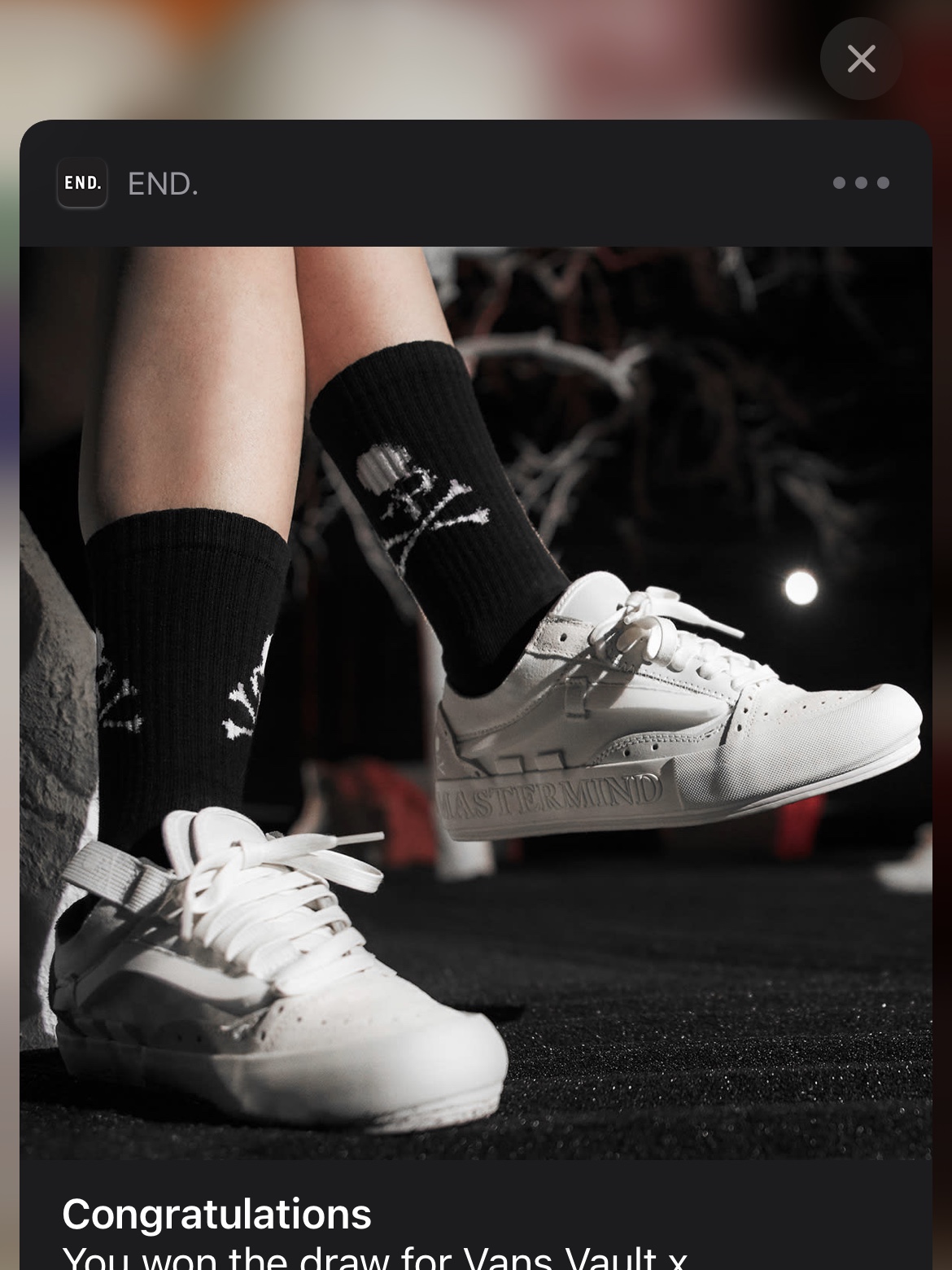 Vans Vault x Mastermind x END. Old Skool Cap LX Marshmallow 착용 스타일 - 1