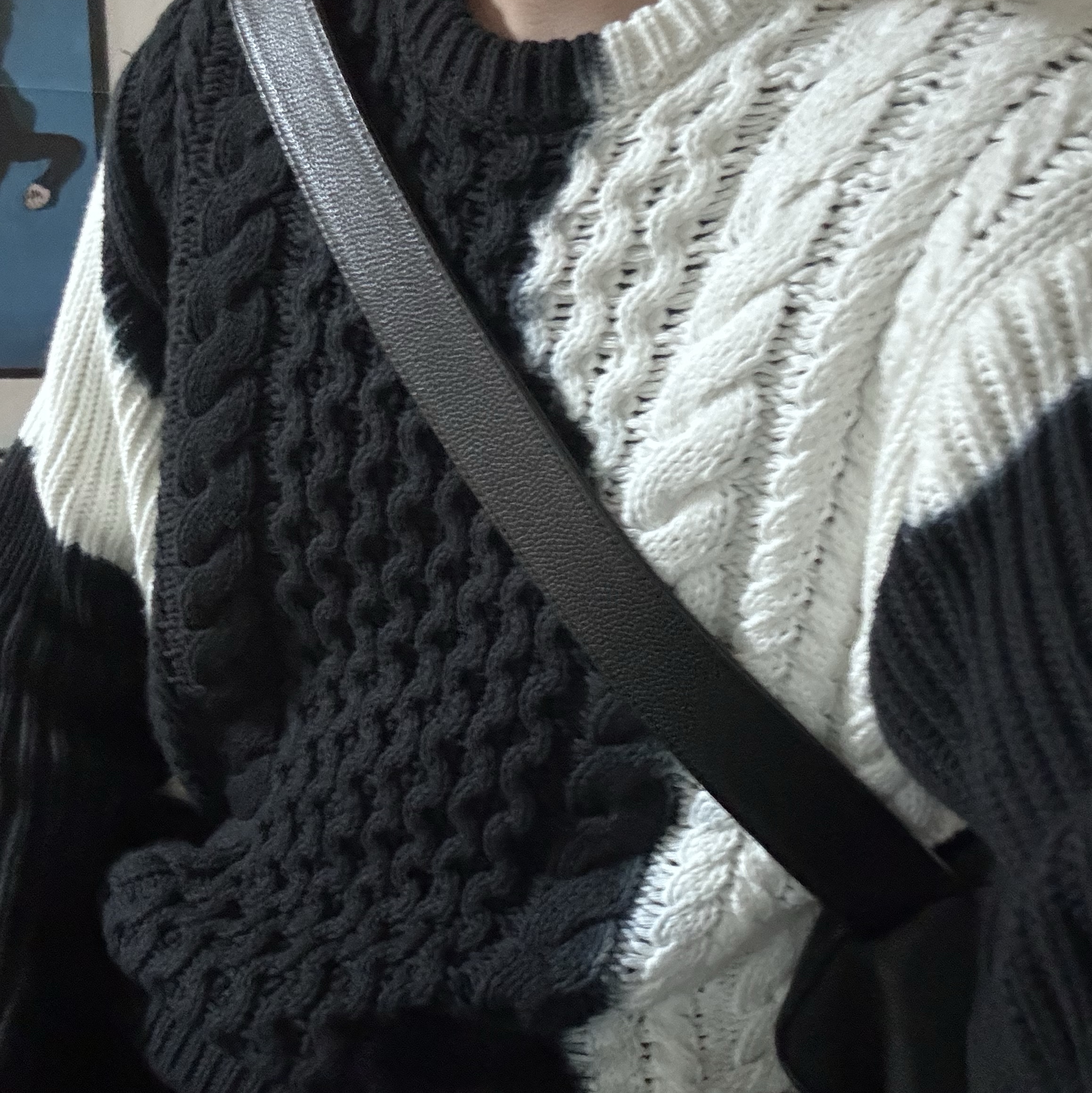 Stussy Tie Dye Fisherman Sweater Black, Stussy Mercury T-Shirt Black 착용 스타일 - 1