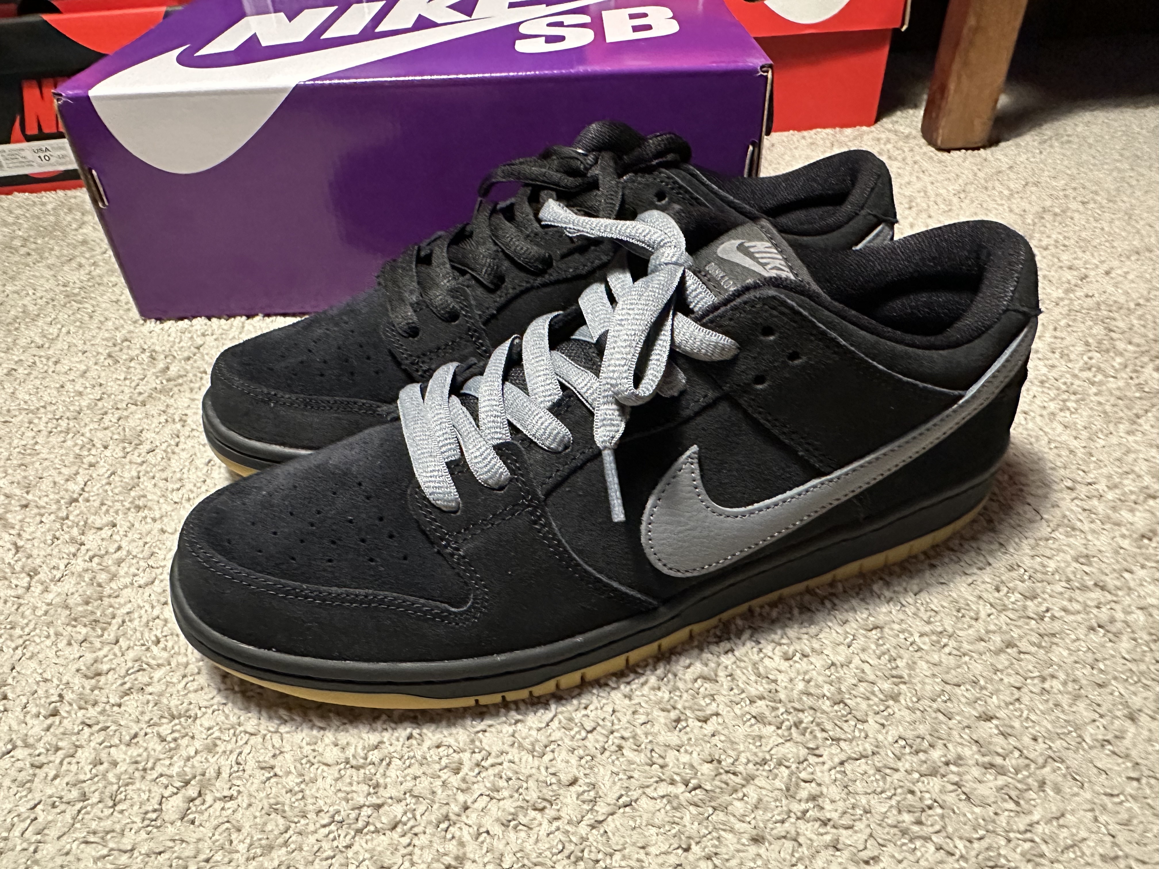 Nike SB Dunk Low Pro Black Cool Grey 착용 스타일 - 3