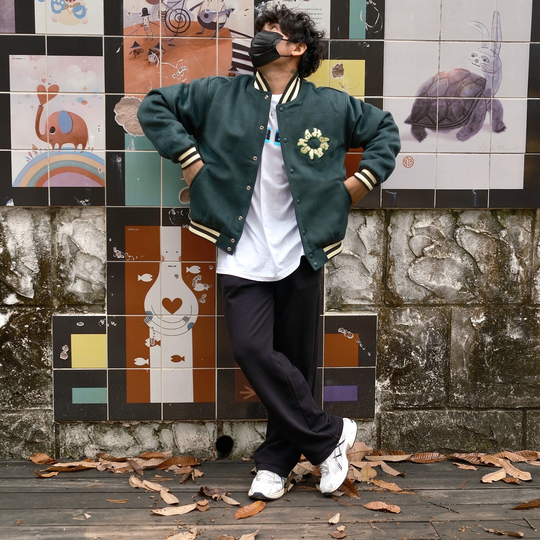 Supreme Stencil T-Shirt White - 23FW, (W) Asics Gel-1130 White Midnight 착용 스타일
