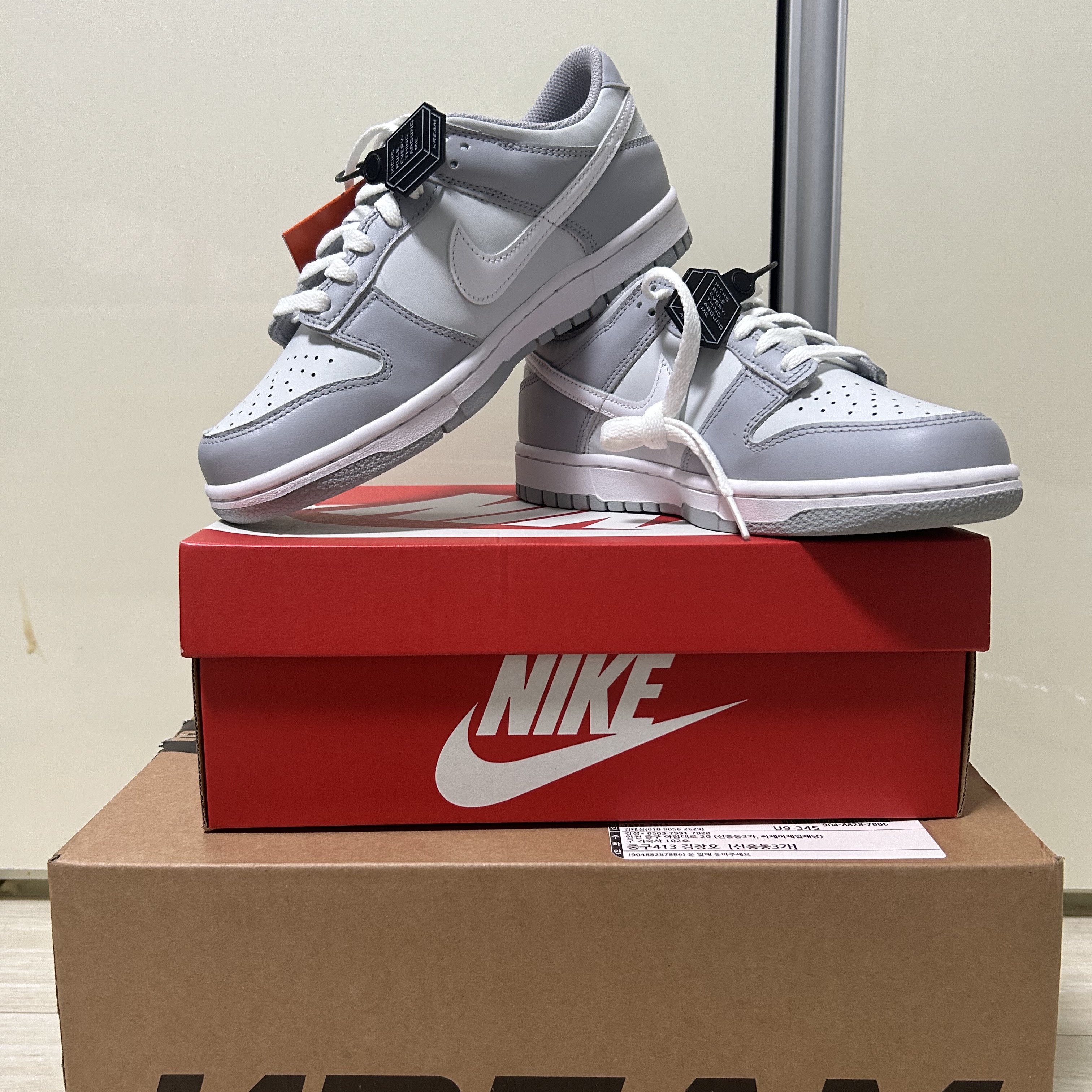 (GS) Nike Dunk Low Wolf Grey 착용 스타일