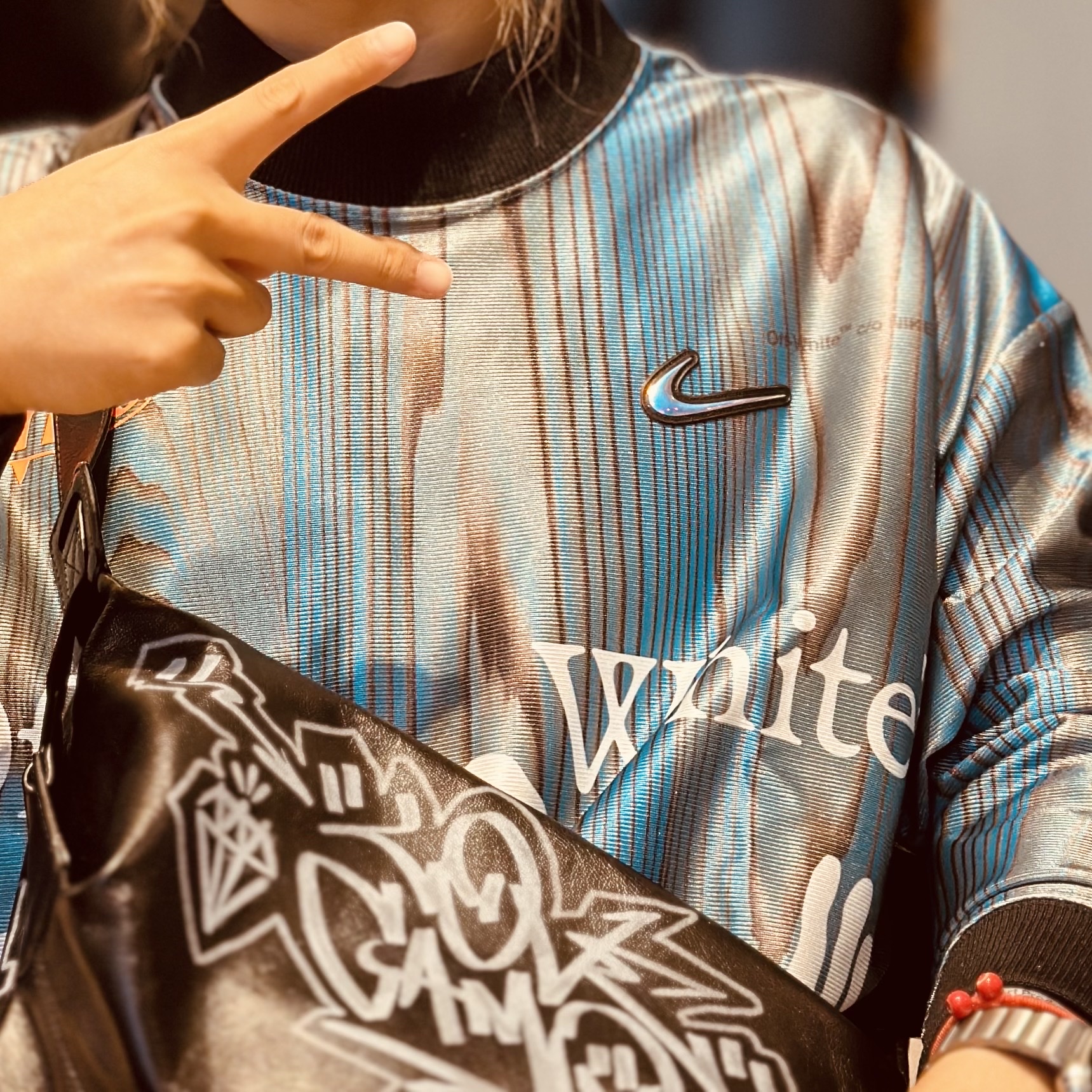 Nike x Off-White NRG Jersey Imperial Blue - Asia 착용 스타일