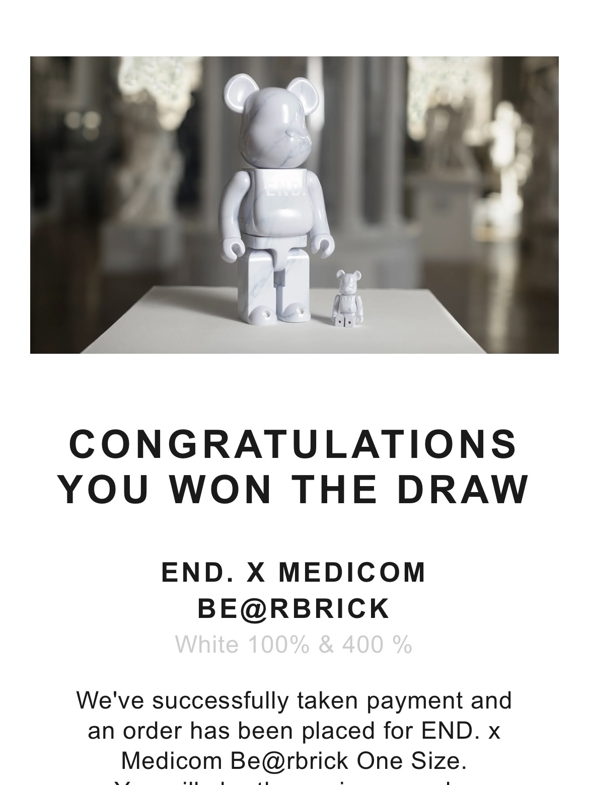 Bearbrick x END. Carrera 100% & 400% Set 착용 스타일 - 1