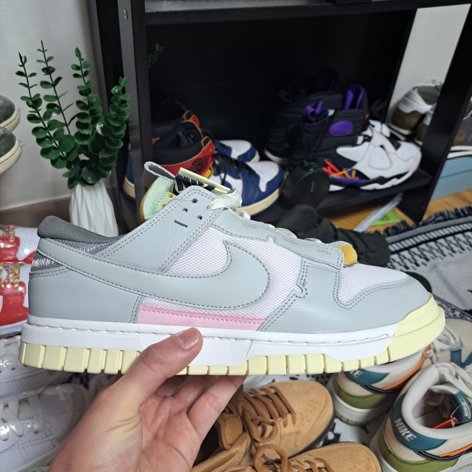 Nike Air Dunk Jumbo Sail Mint Foam 착용 스타일
