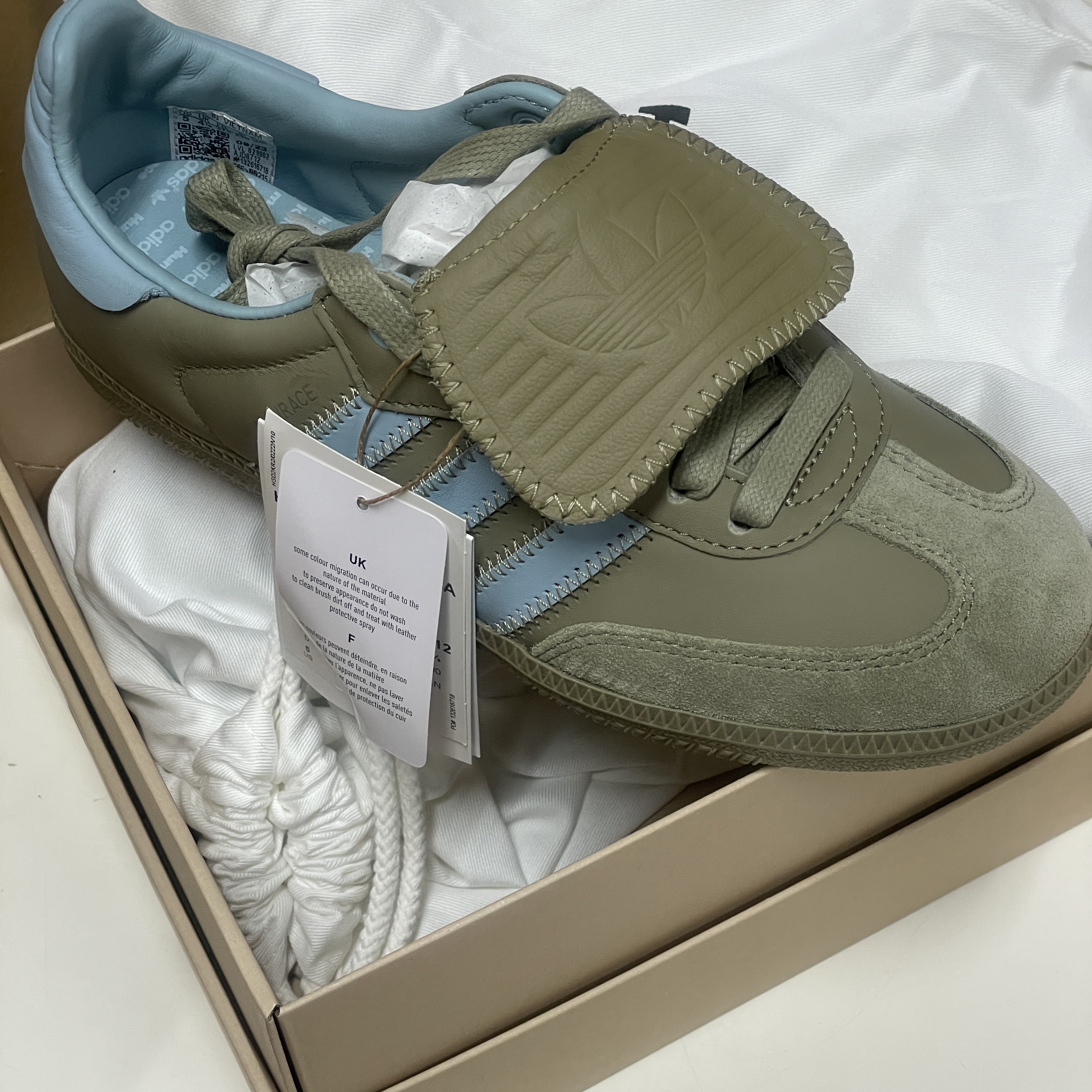 Adidas x Pharrell Williams Humanrace Samba Orbit Green Ash Grey 착용 스타일