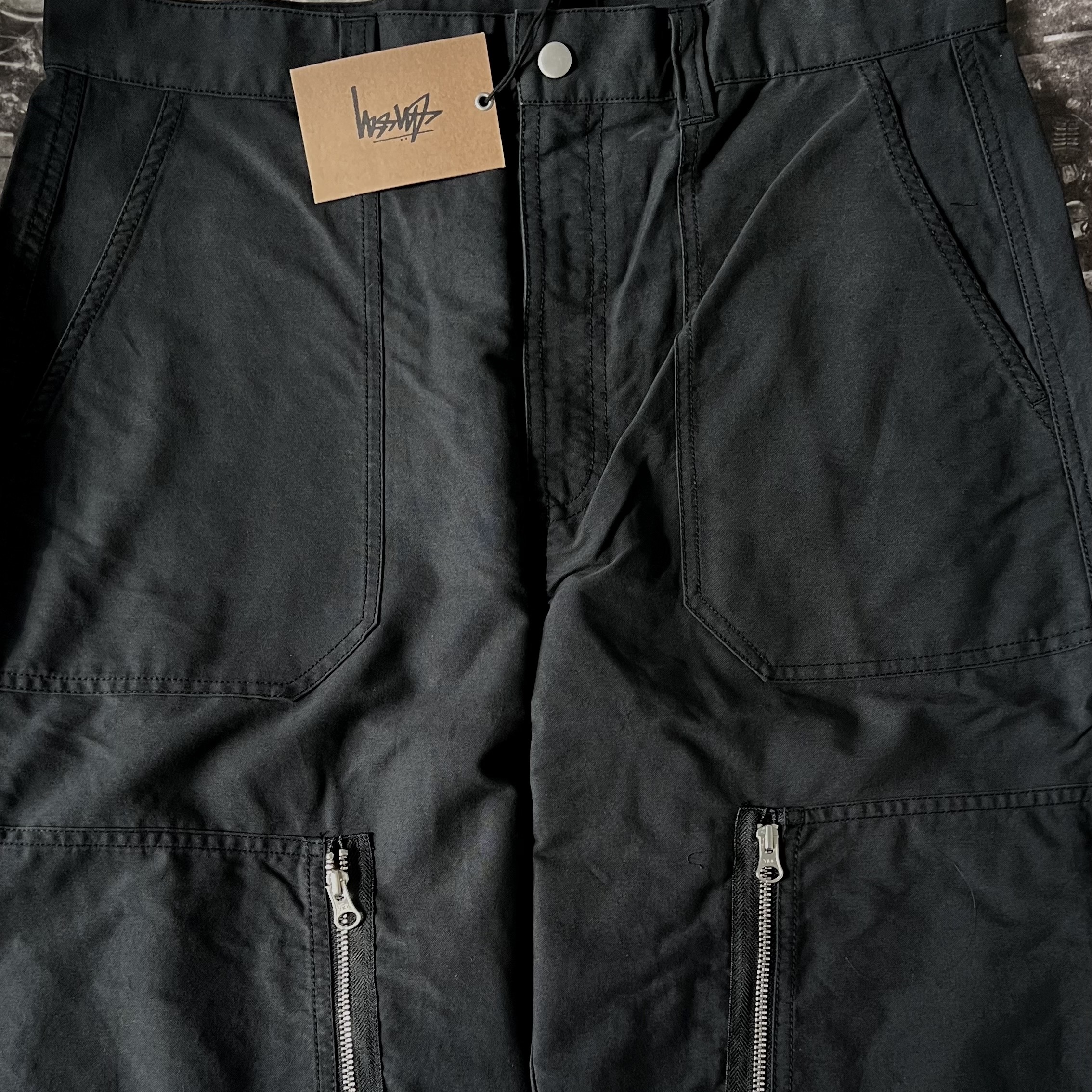 Stussy Nyco Flight Pants Black 착용 스타일 - 2