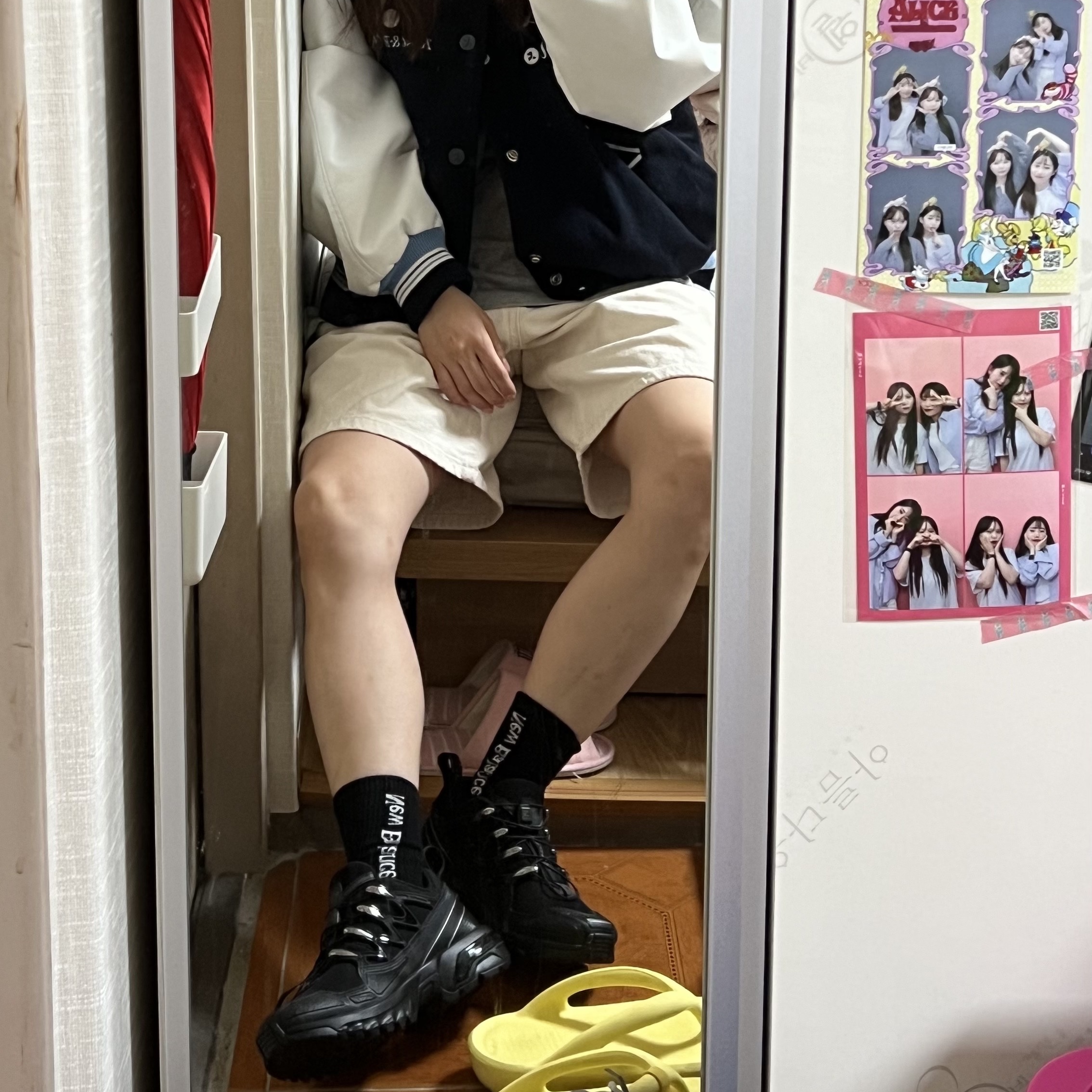 Salomon ACS + Black Silver 착용 스타일 - 1