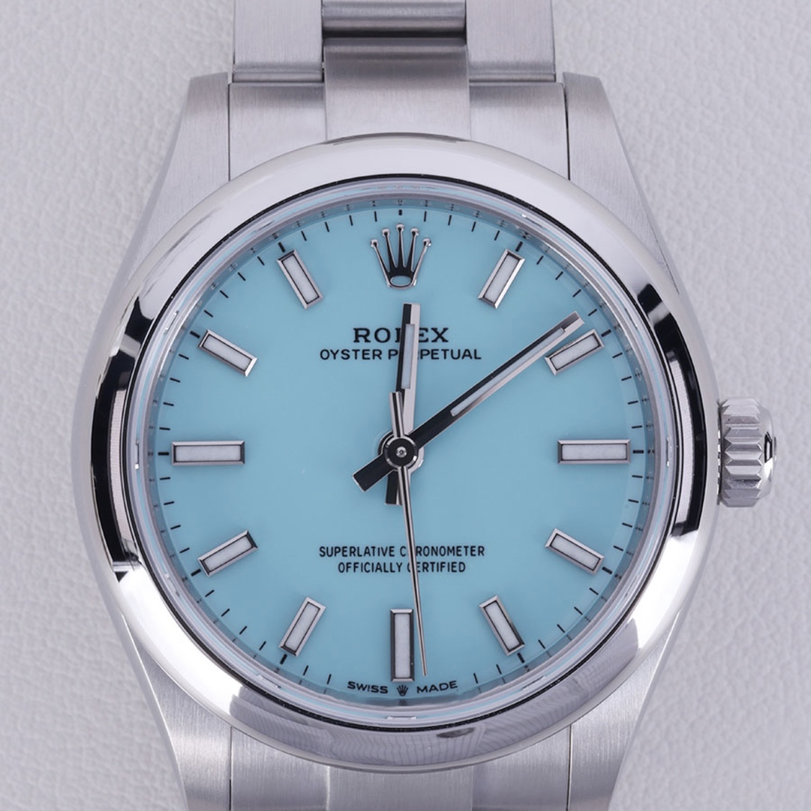 Rolex Oyster Perpetual 31mm 277200 Turquoise Blue Oyster 착용 스타일