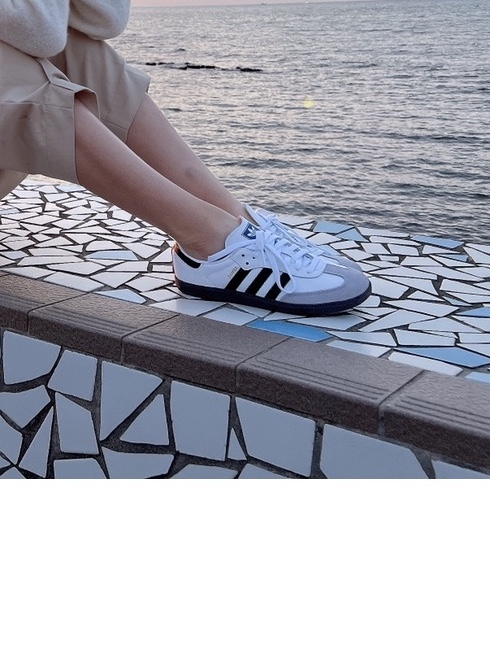 Adidas Samba OG Cloud White 착용 스타일